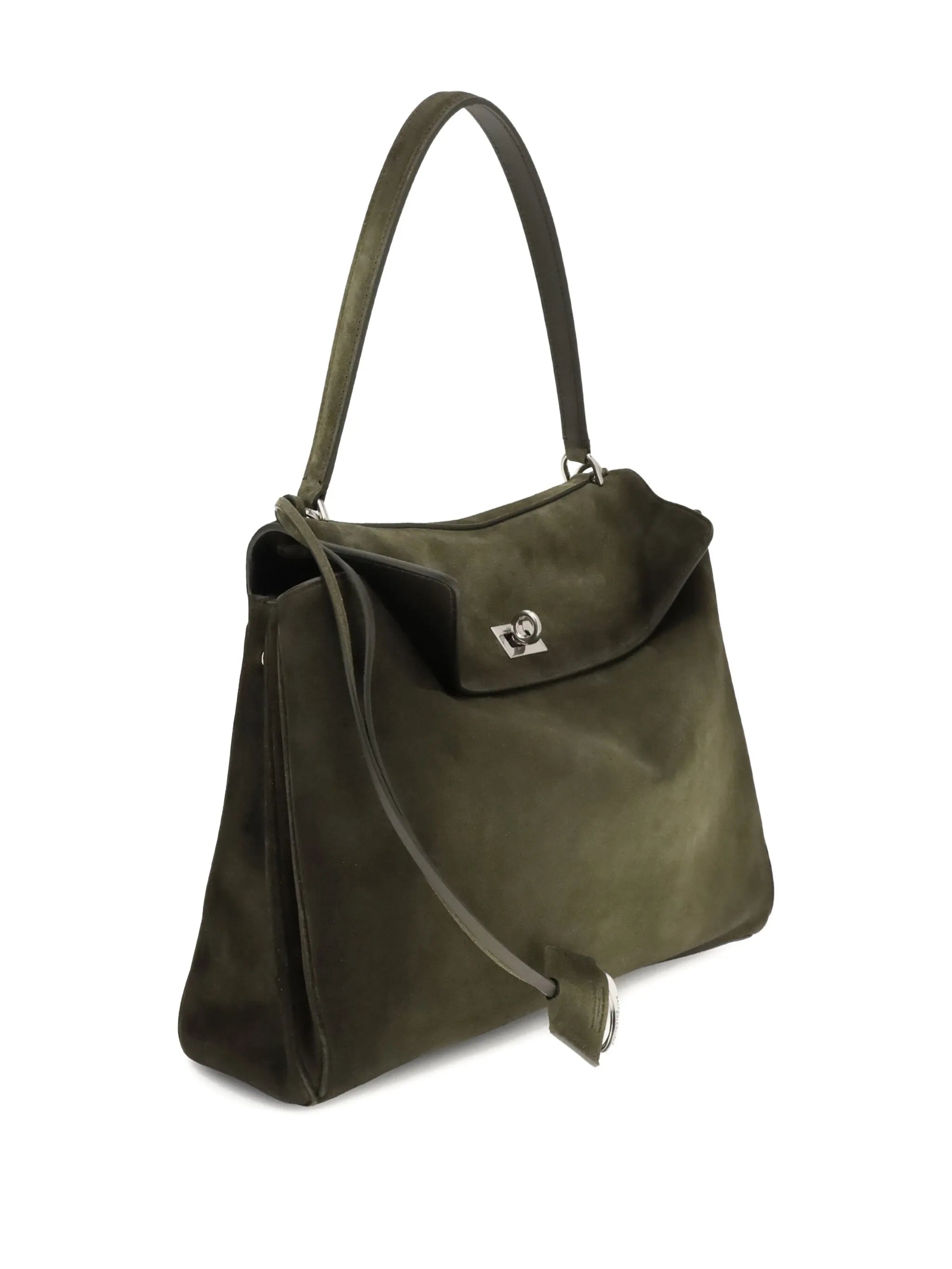 medium Rodeo top-handle suede shoulder bag