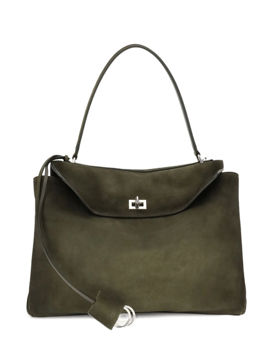 medium Rodeo top-handle suede shoulder bag