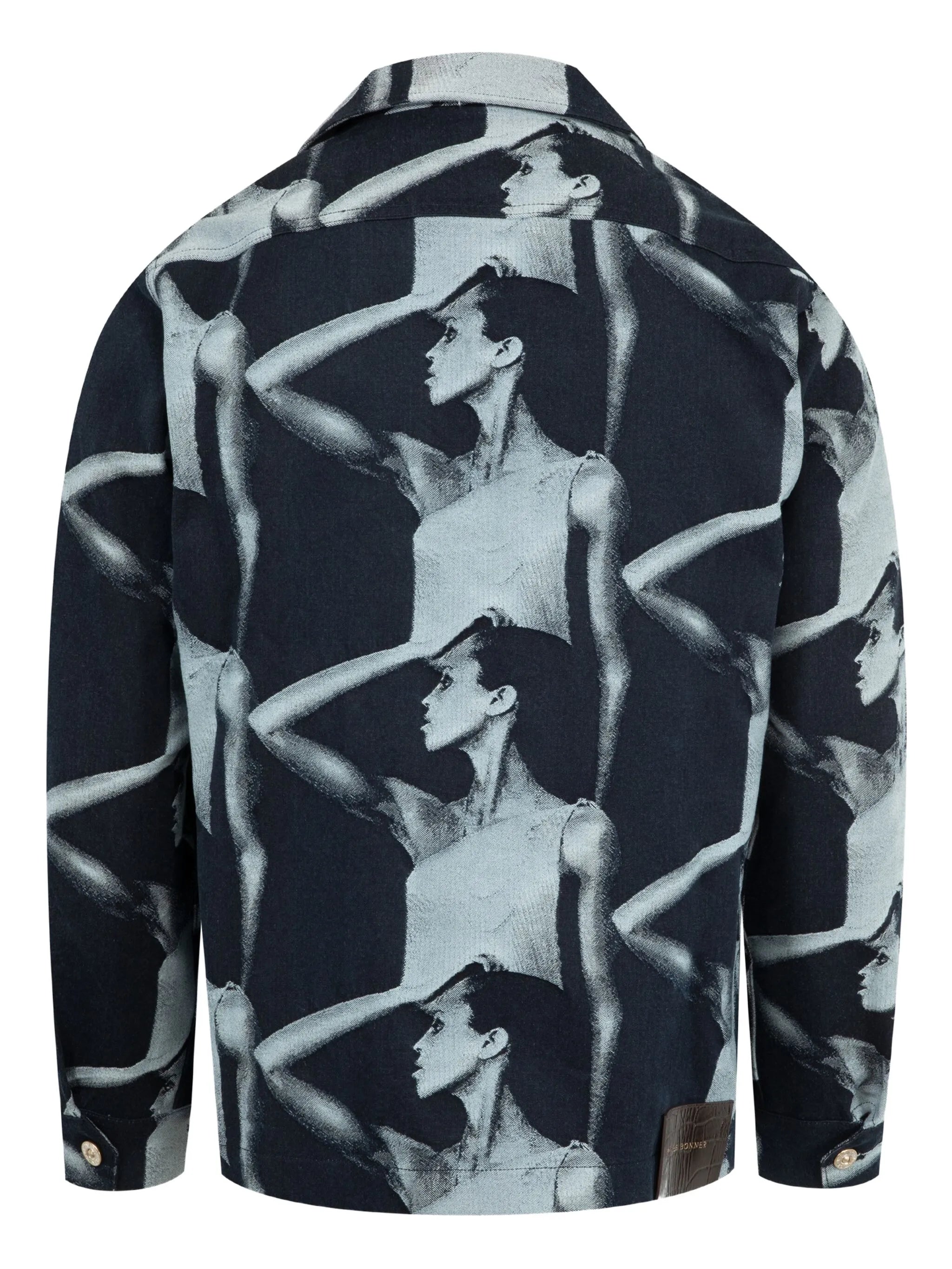photographic-print zip jacket