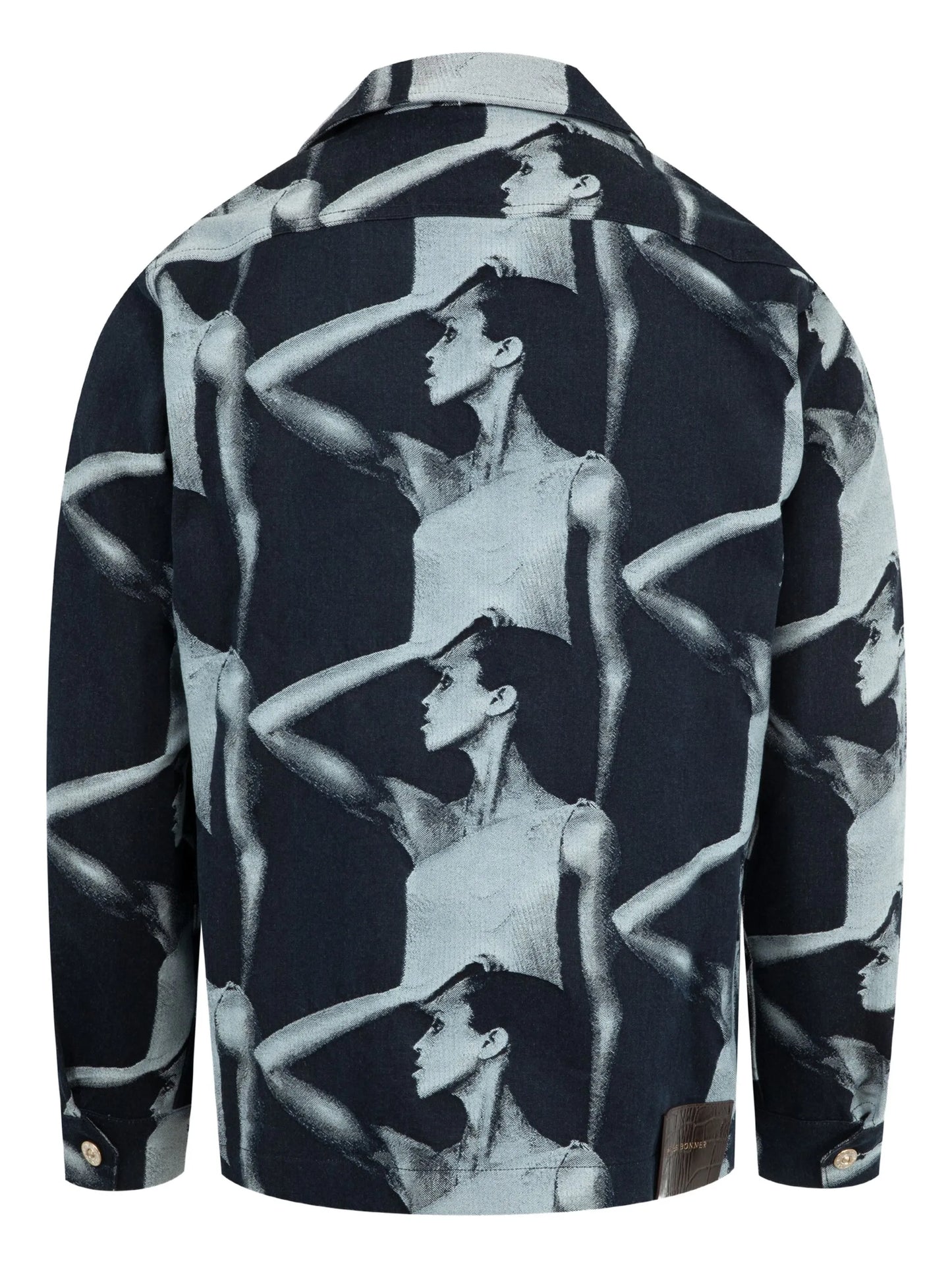 photographic-print zip jacket
