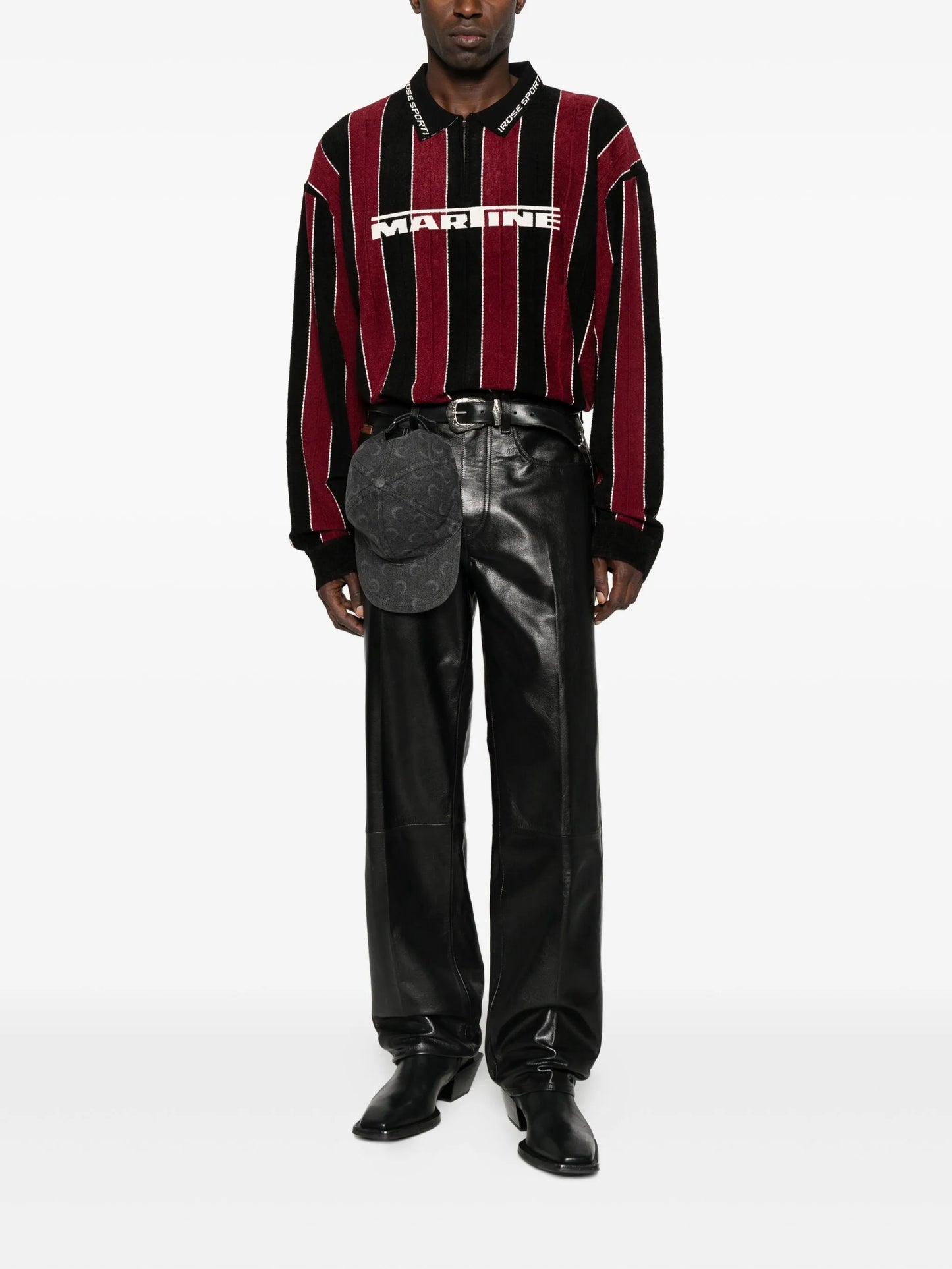 striped polo shirt