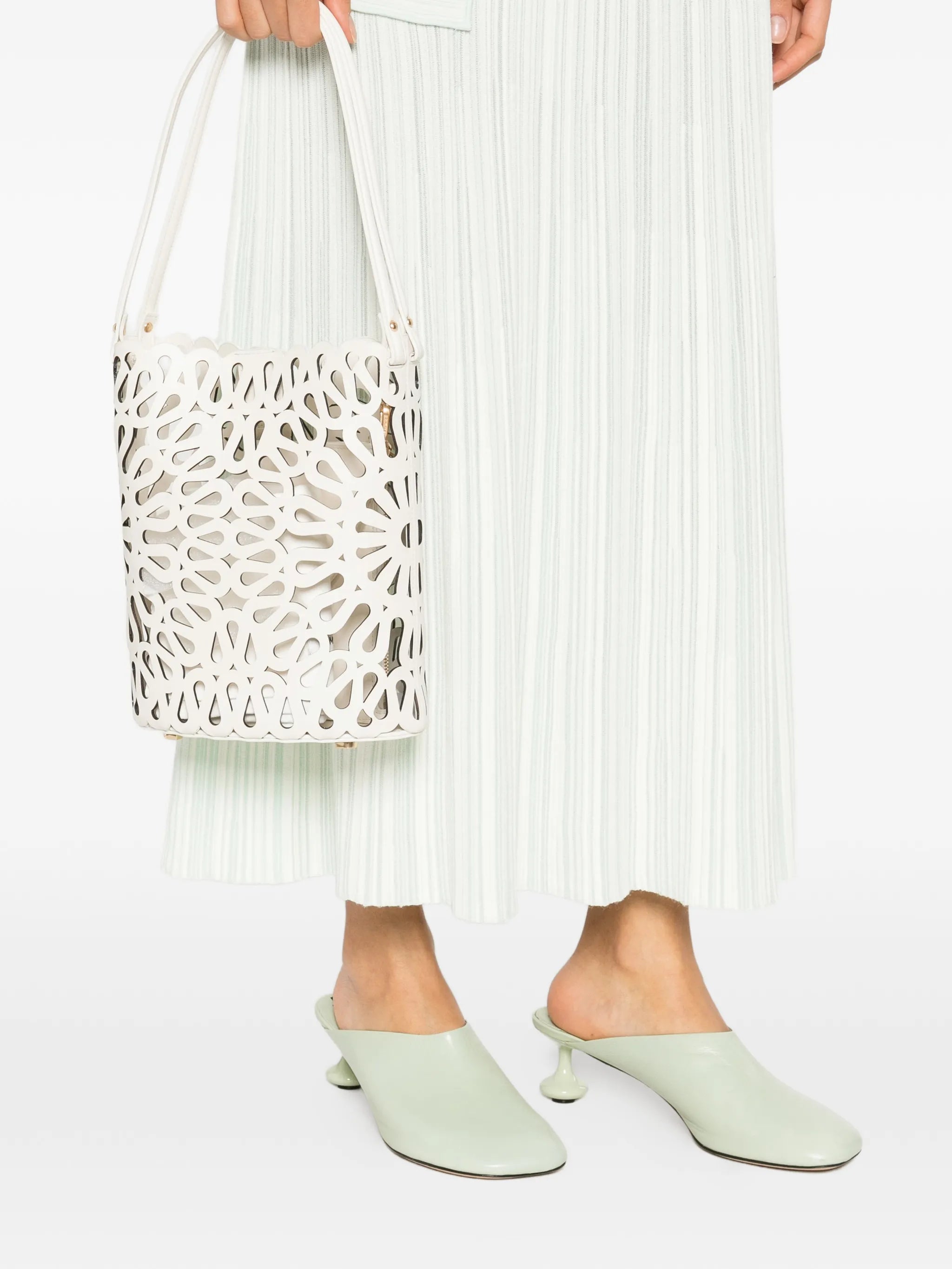 Mccall laser-cut bucket bag