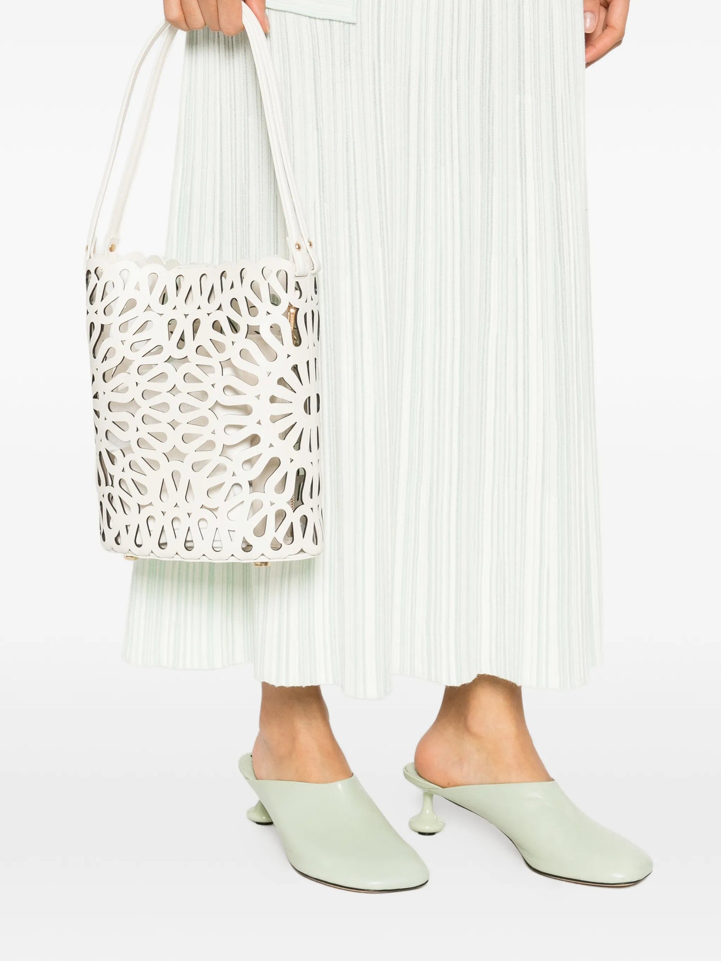Mccall laser-cut bucket bag