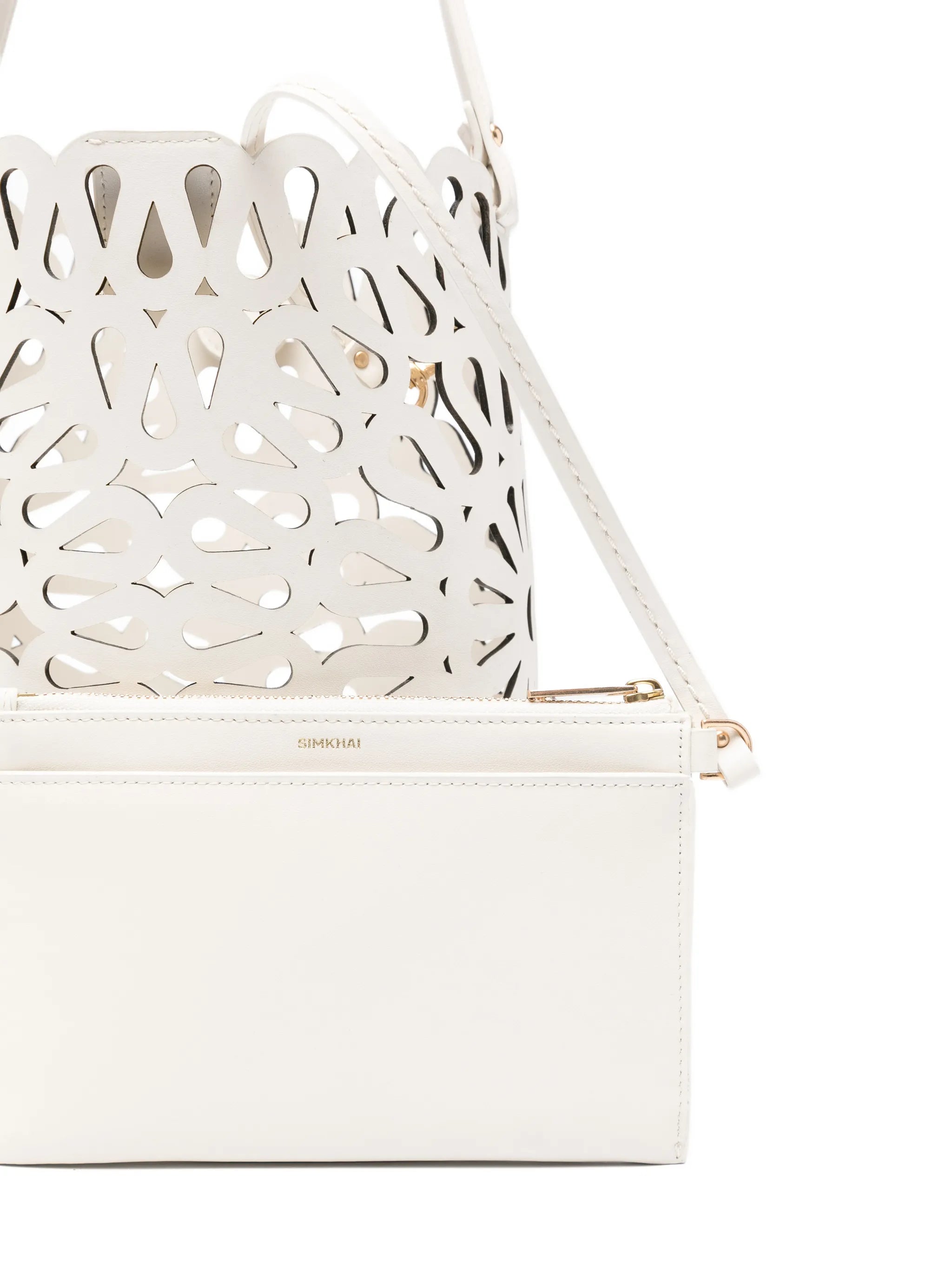 Mccall laser-cut bucket bag