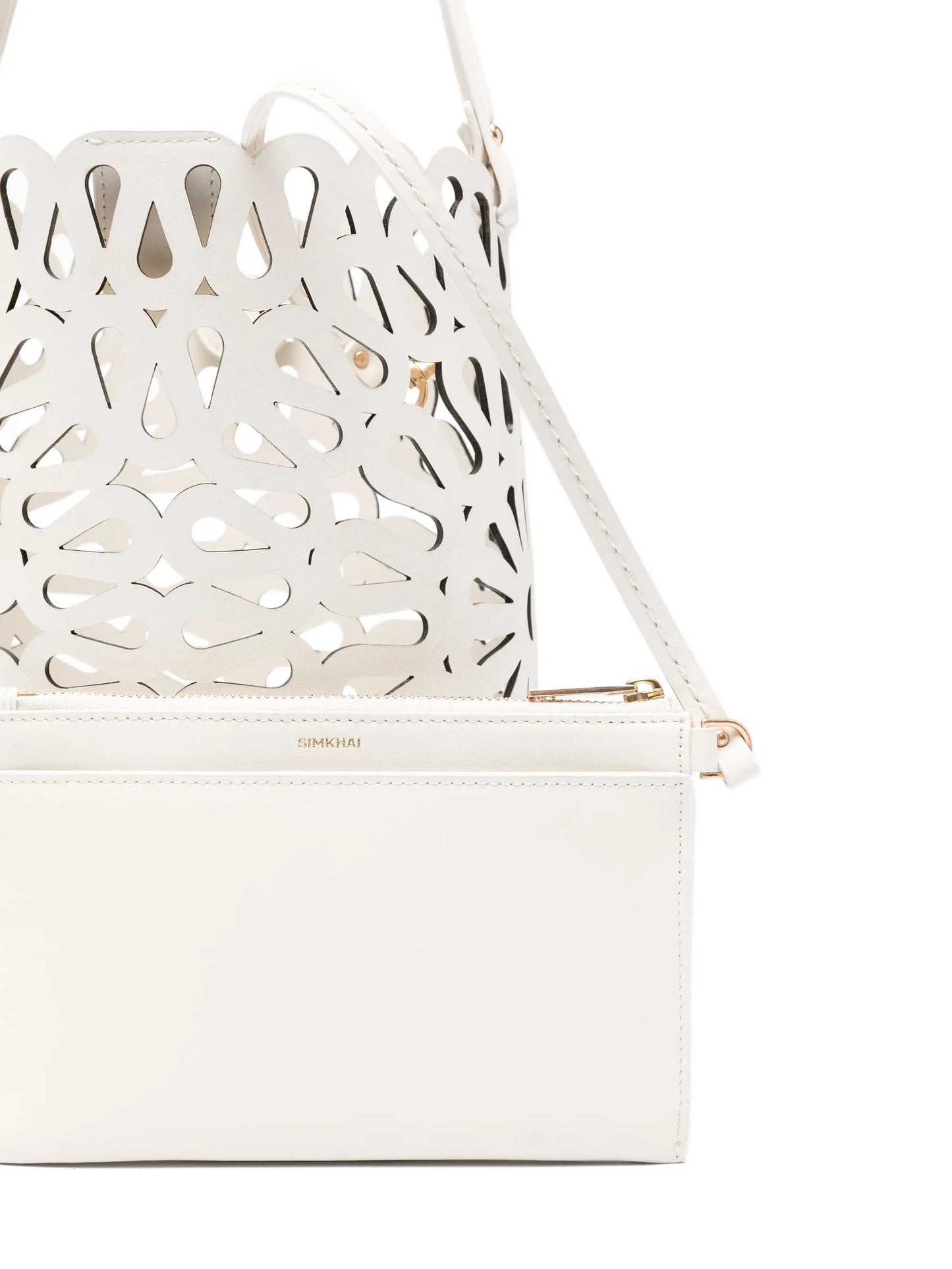Mccall laser-cut bucket bag