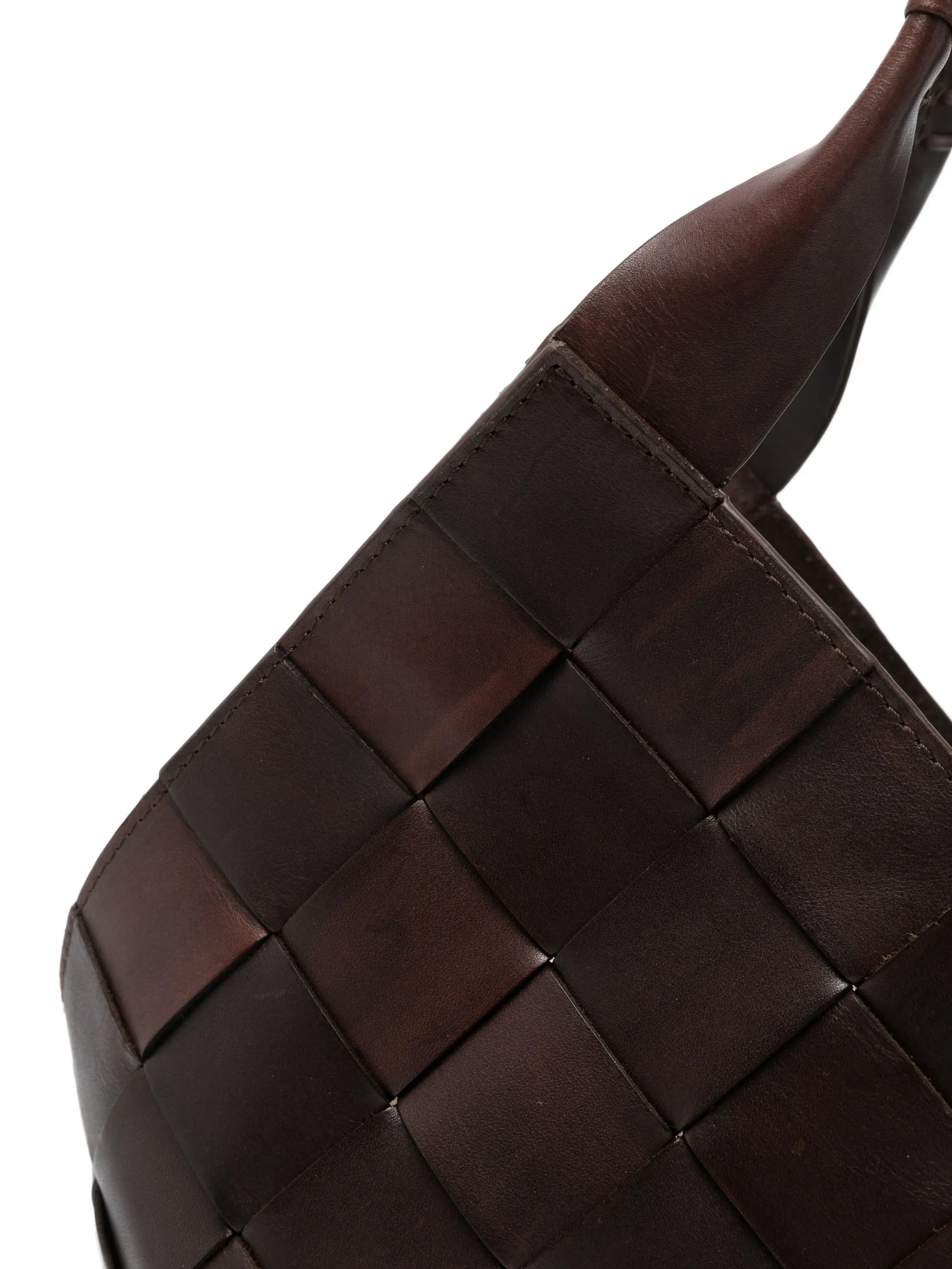 Castello woven-leather tote bag