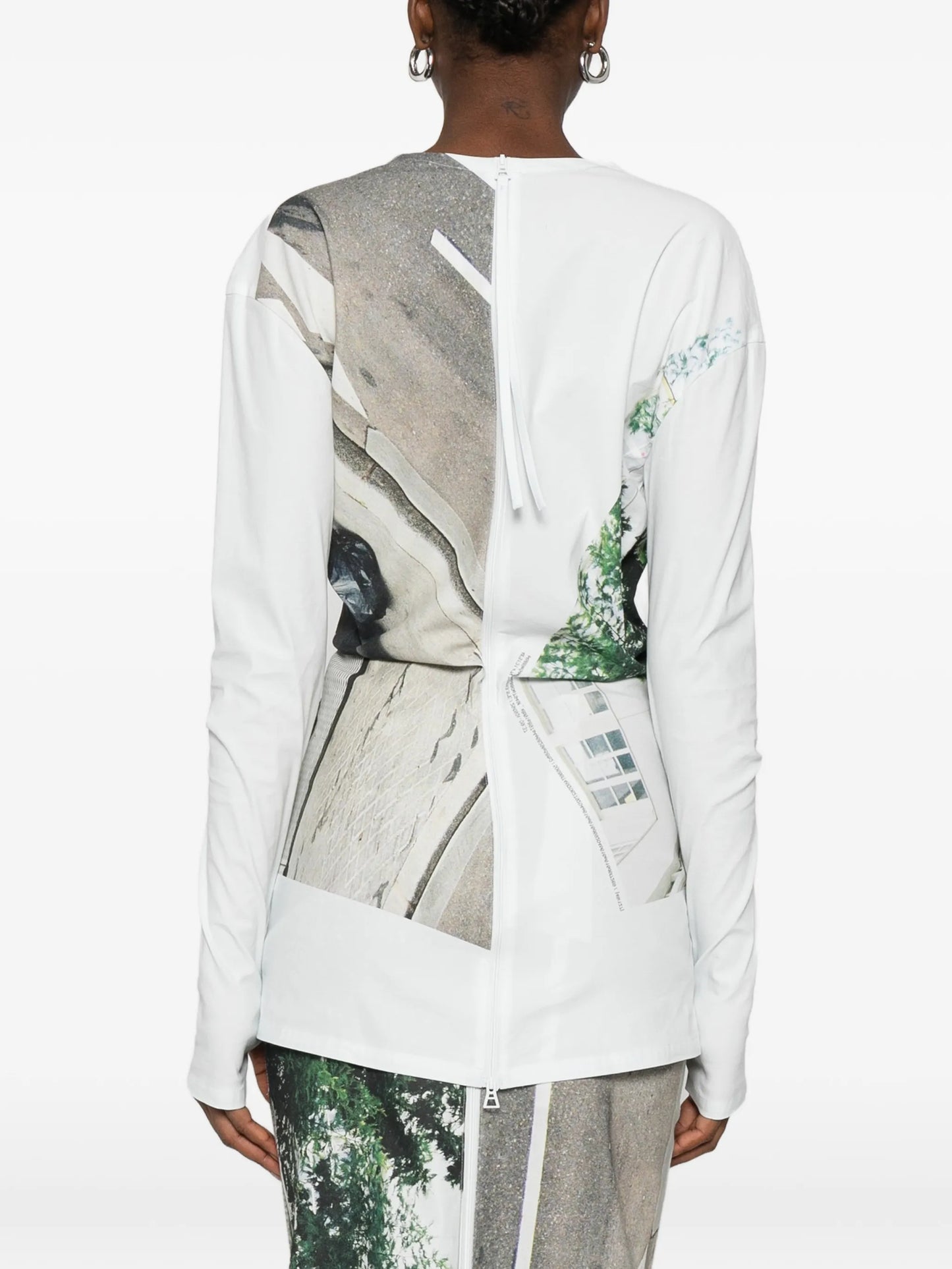 Street View graphic print top