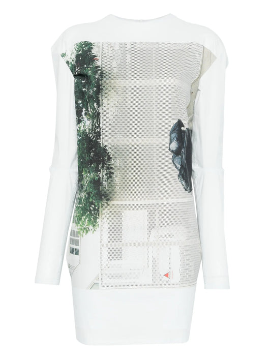Street View graphic print top