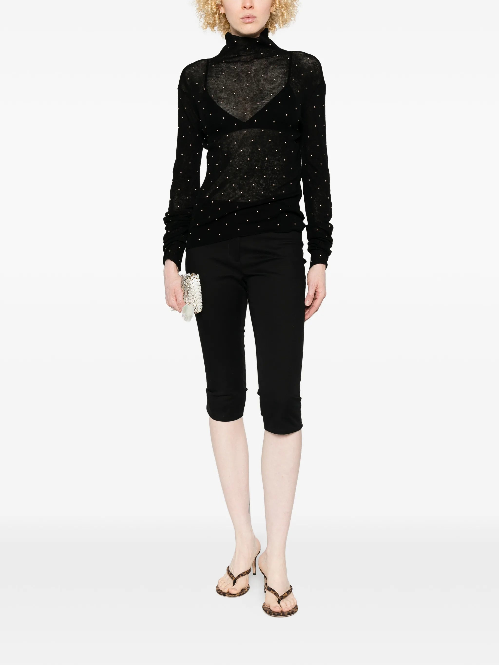 roll-neck top