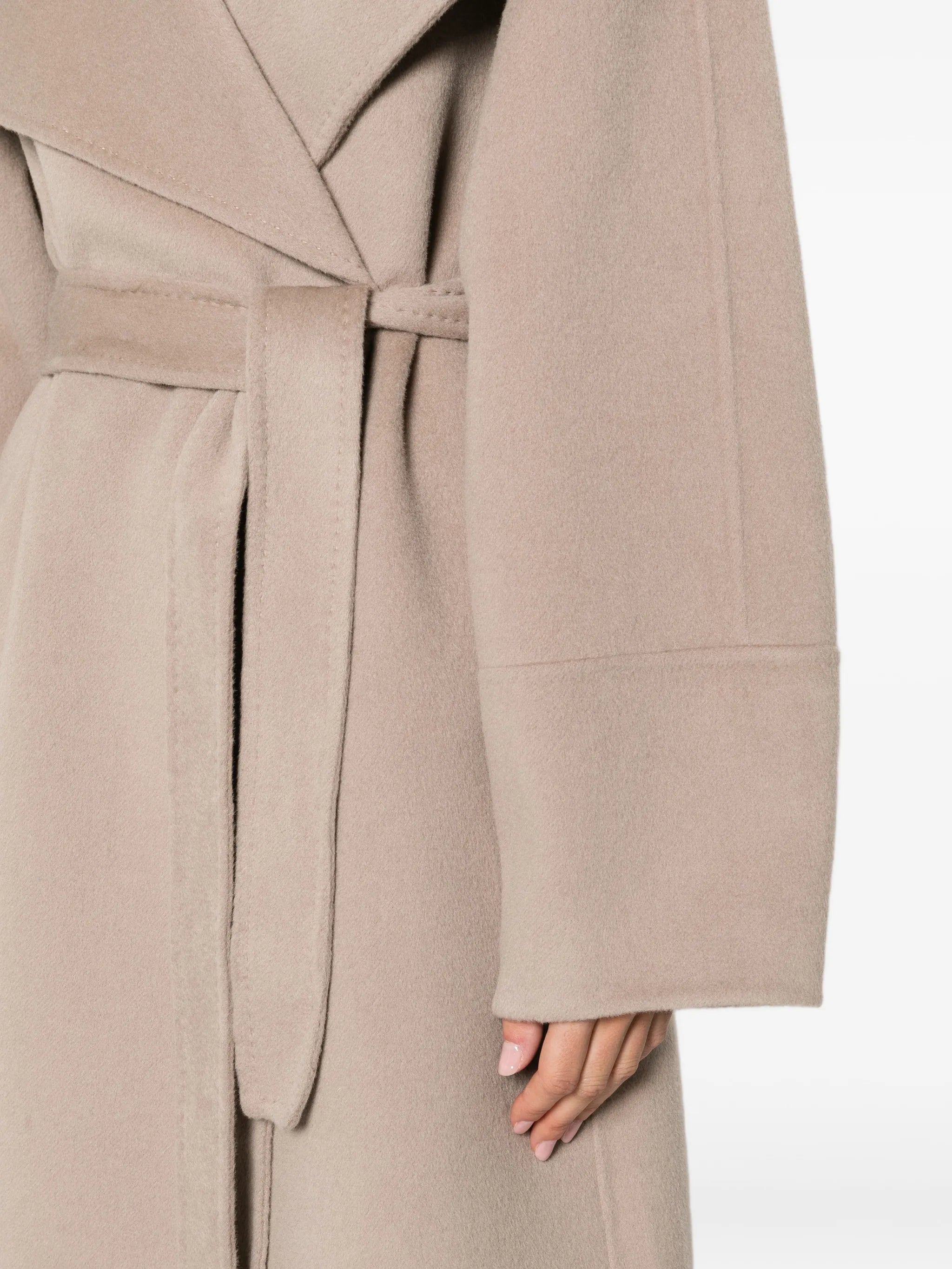 belted oversized coat