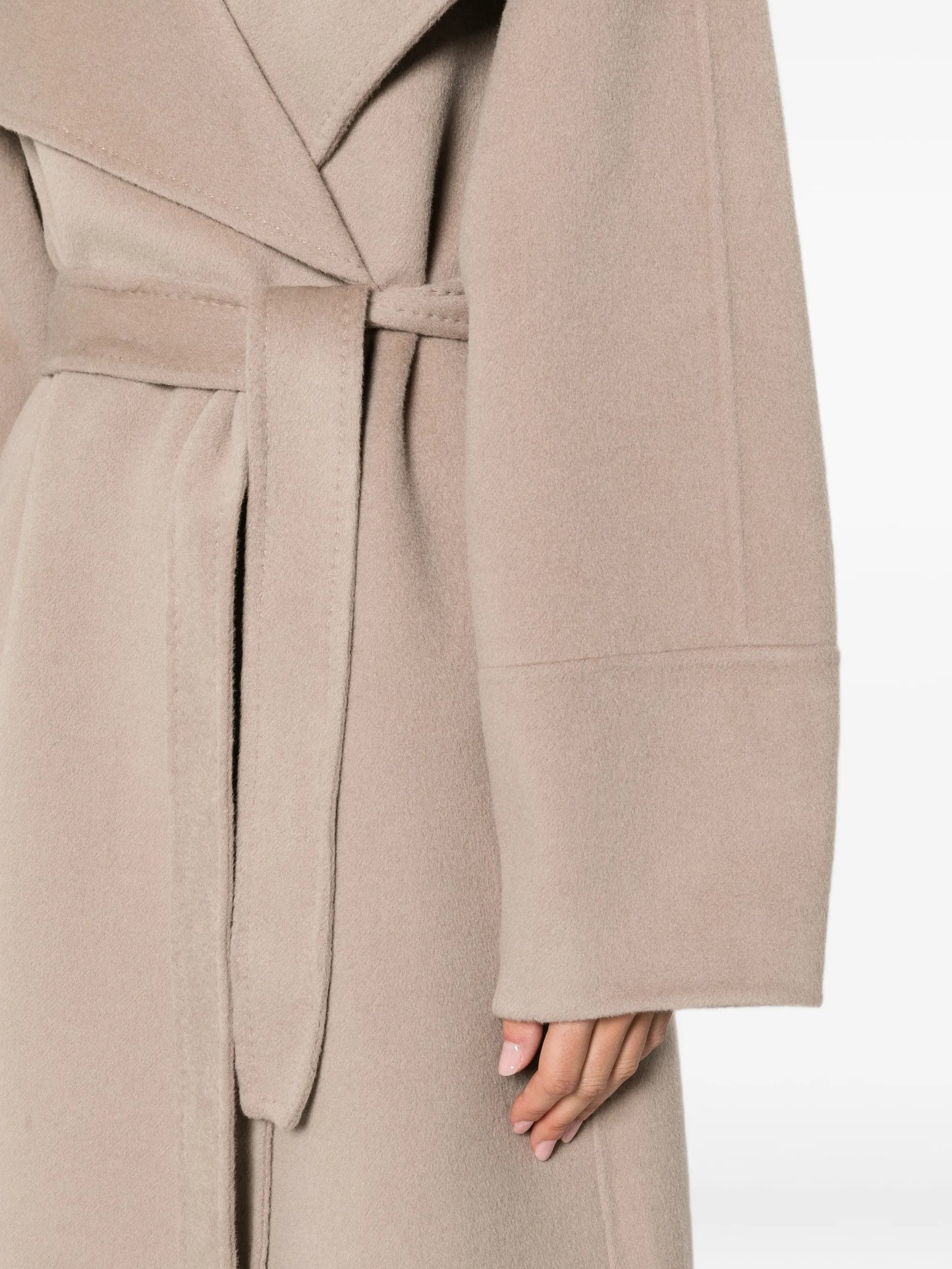 belted oversized coat