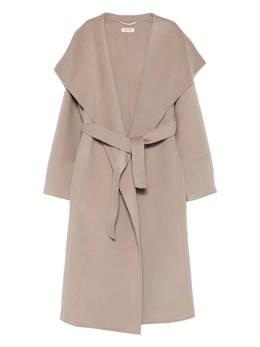 belted oversized coat