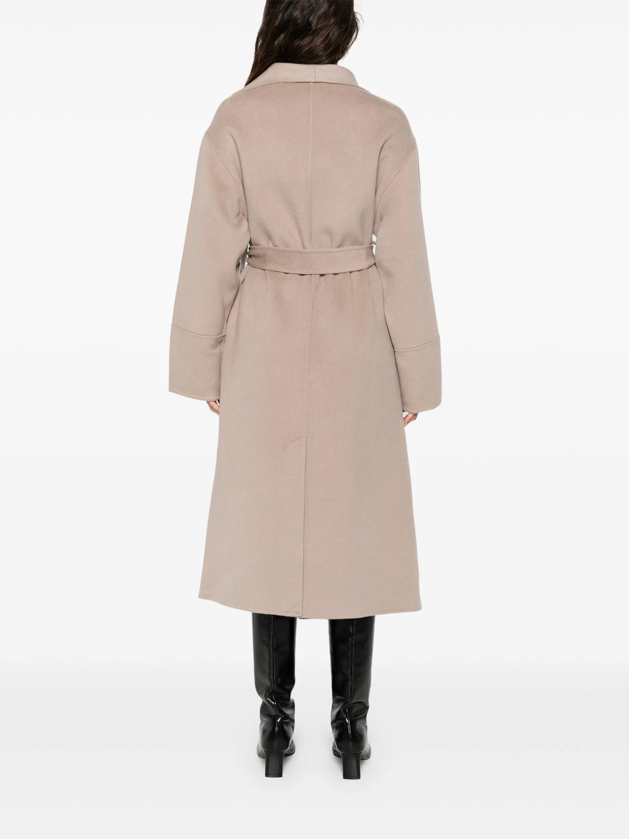belted oversized coat