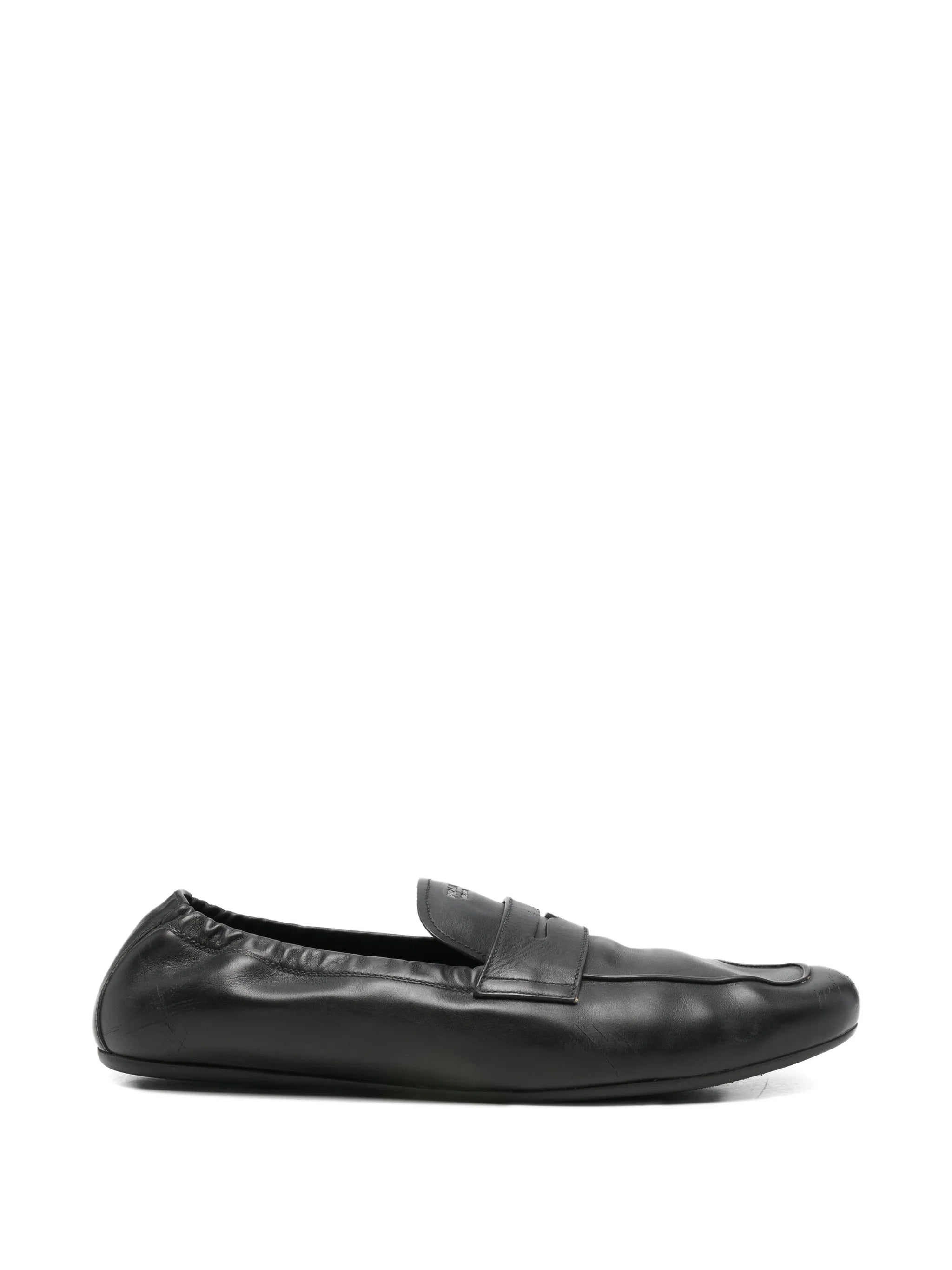 slip-on leather loafers