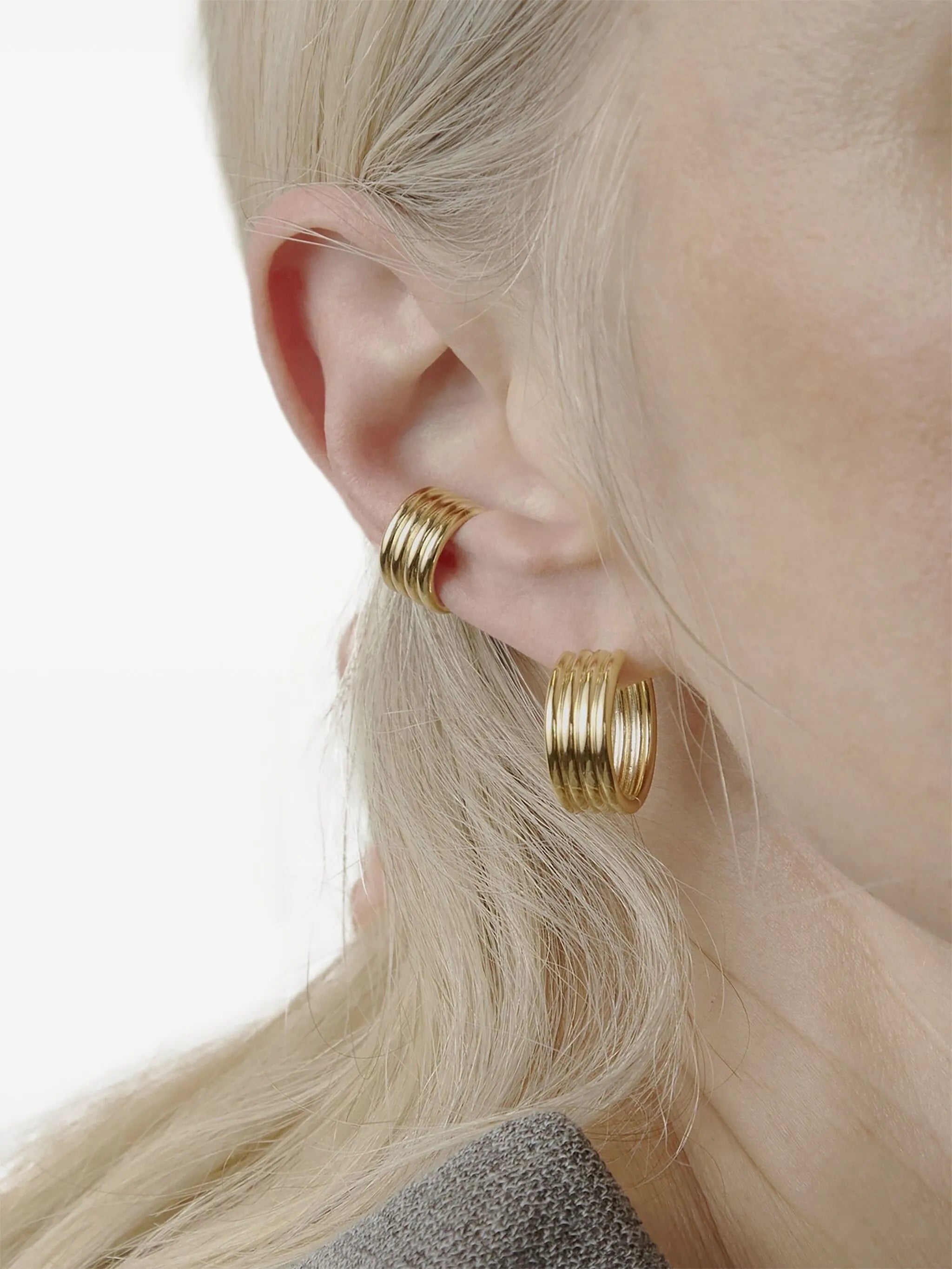14CT gold vermeil stratis ear cuff