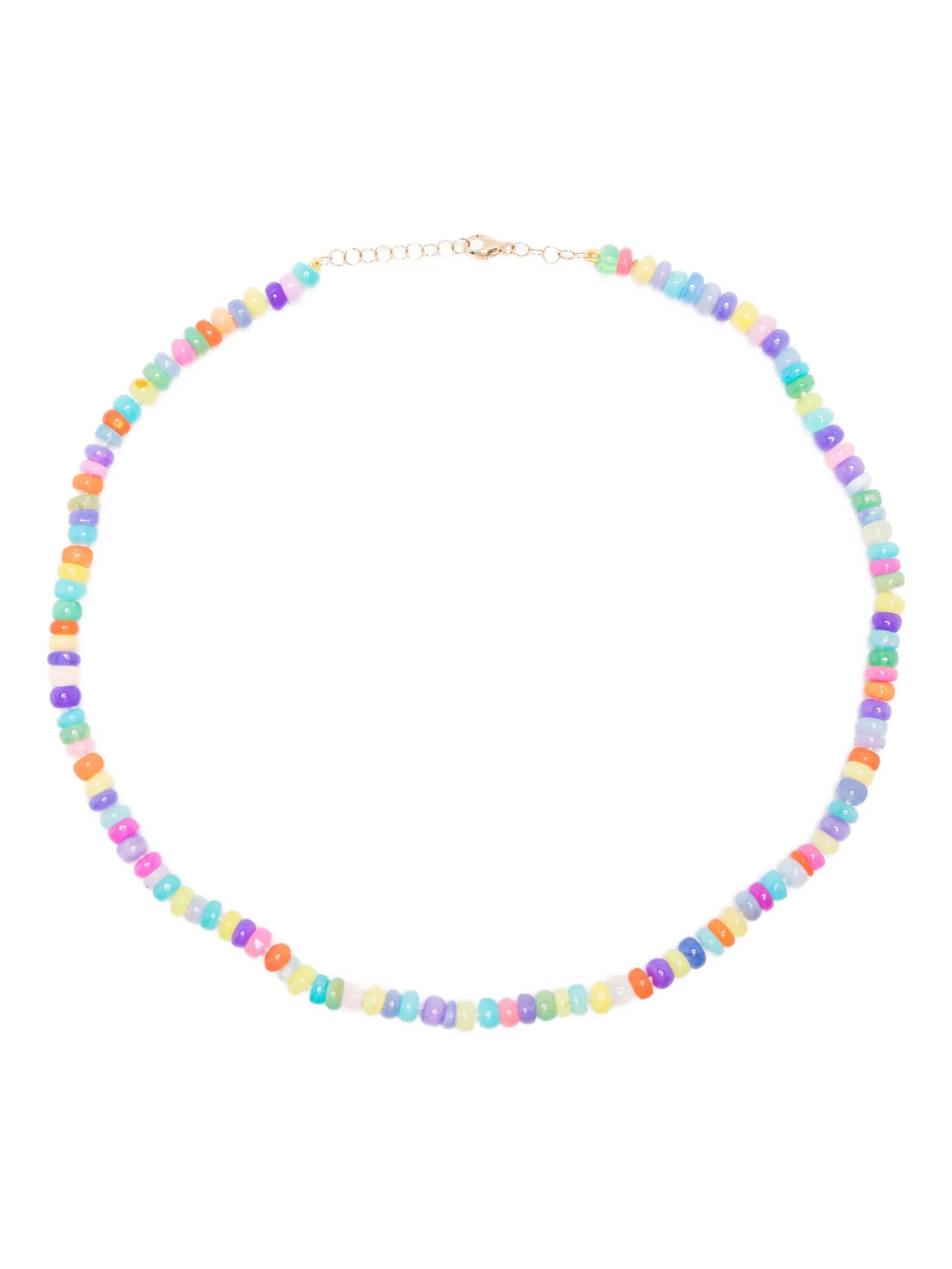 Jumbo Rainbow beaded necklace
