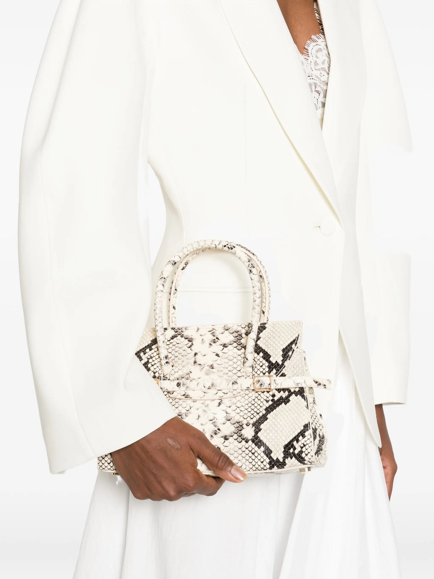 small River snakeskin-print tote bag