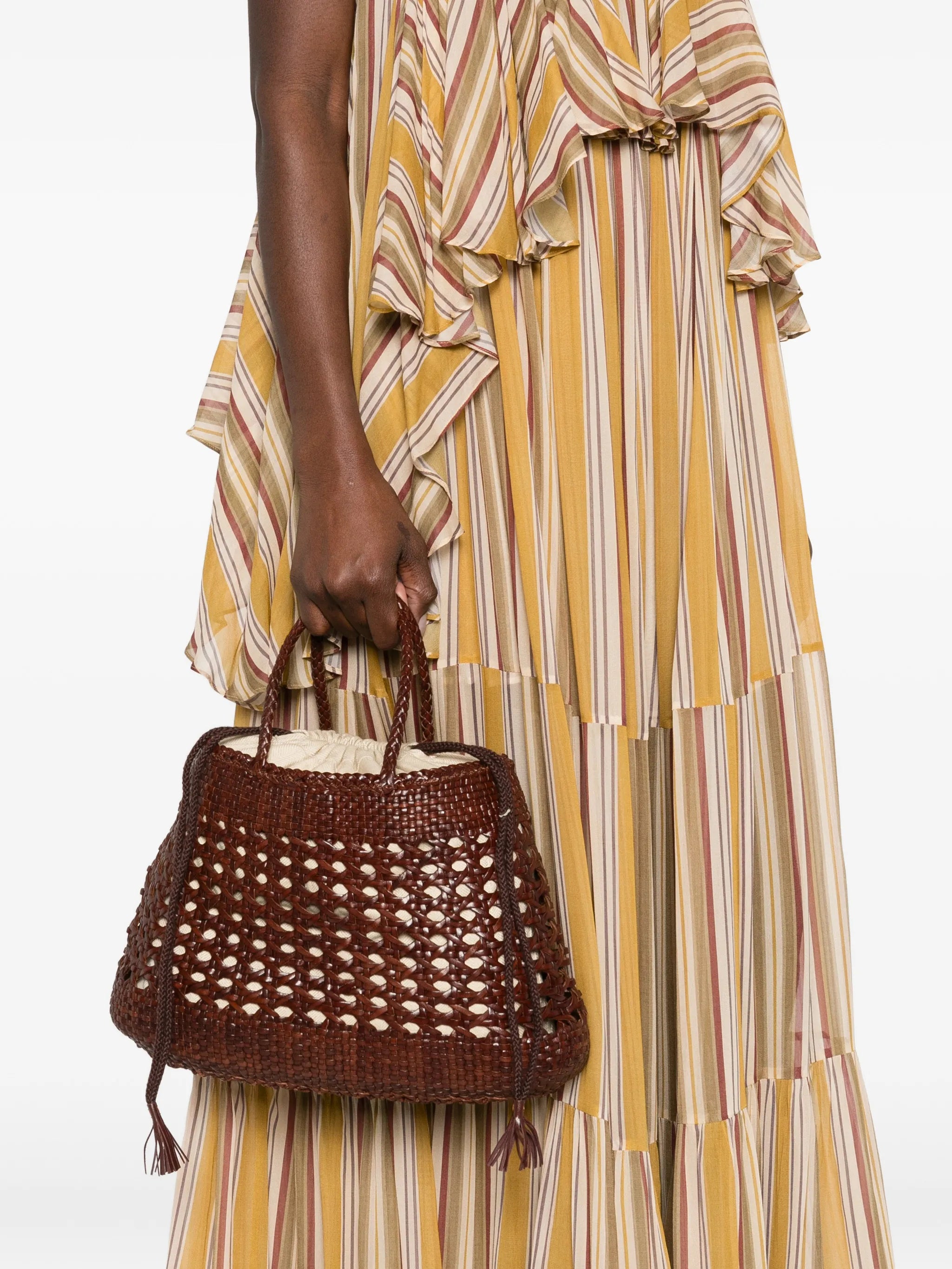 Santa Cano woven braided tote bag