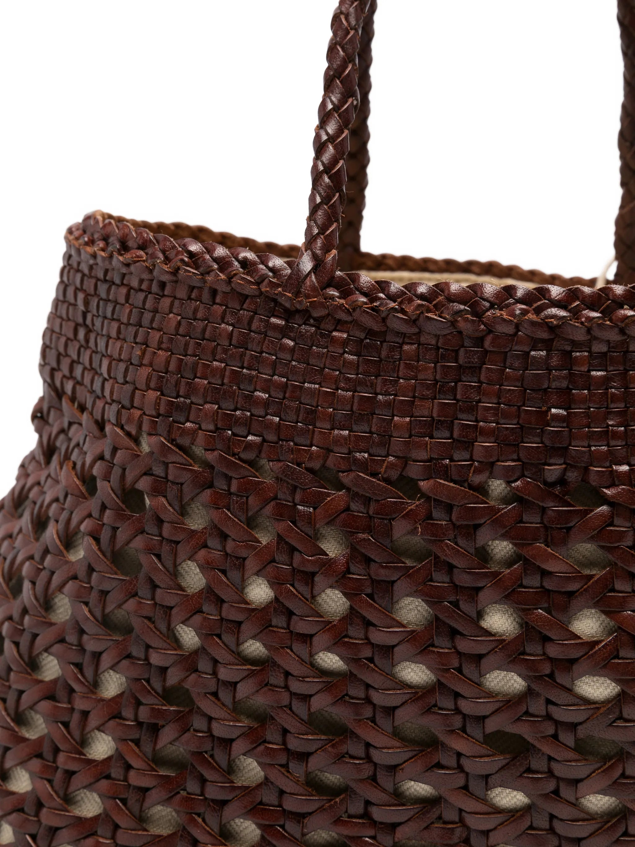 Santa Cano woven braided tote bag