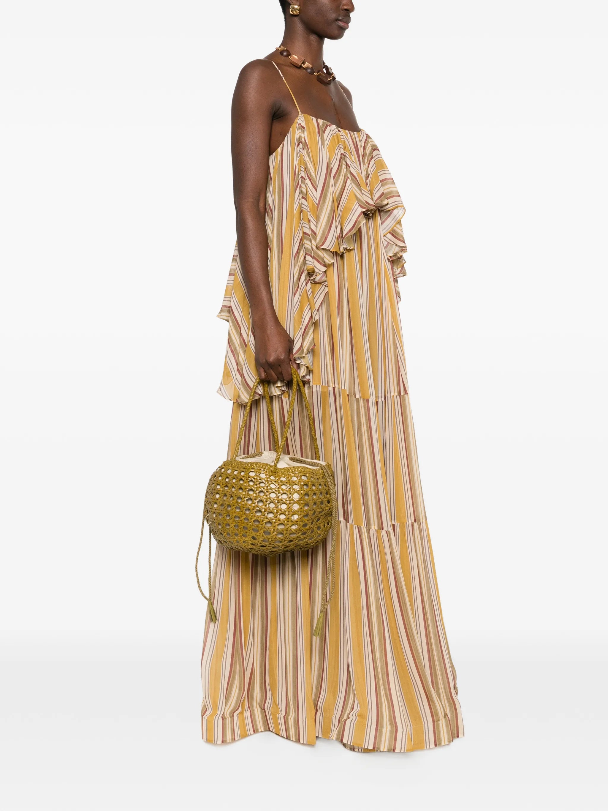 Joventus woven bucket bag