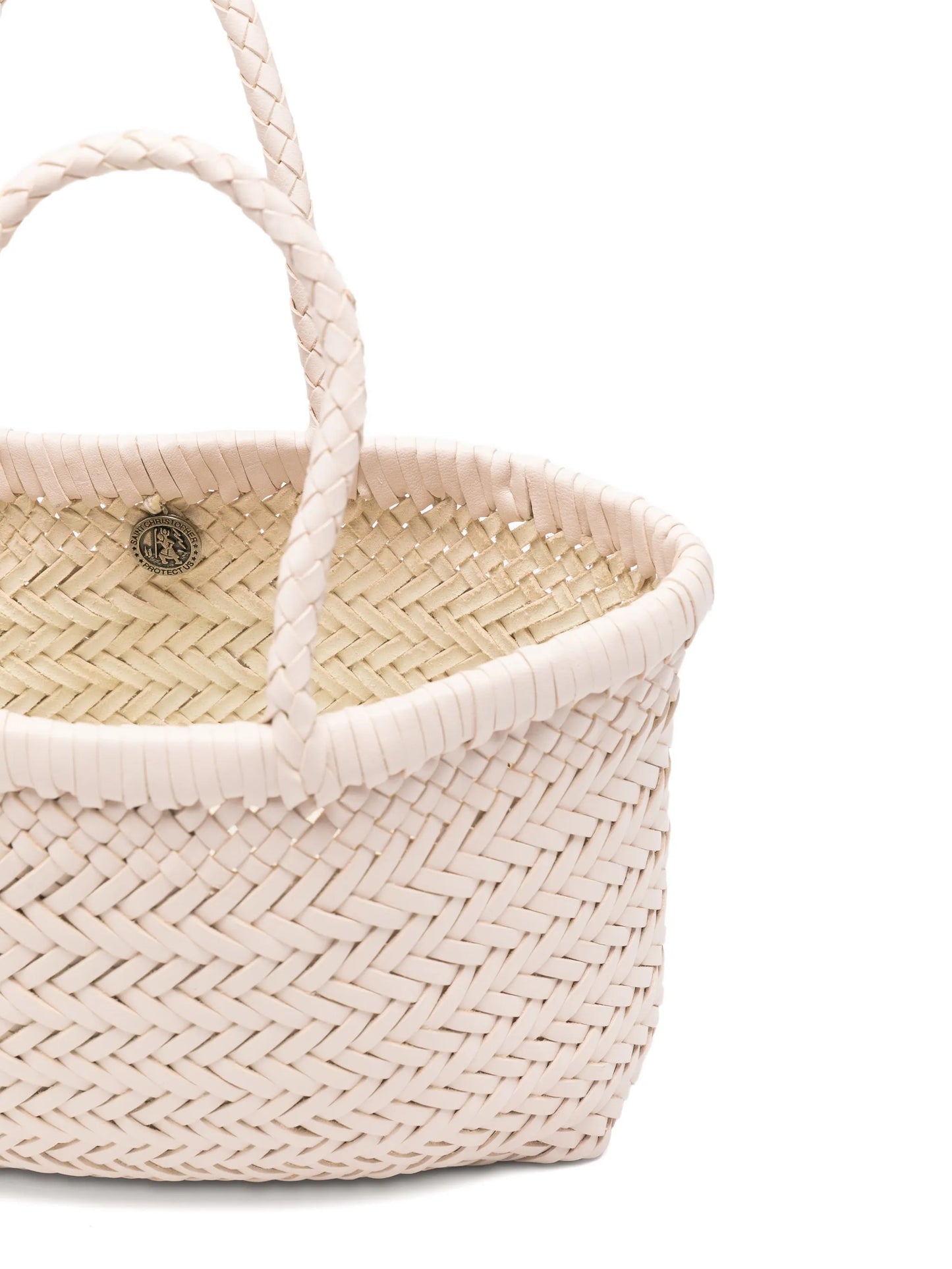 mini Flat Gora woven tote bag
