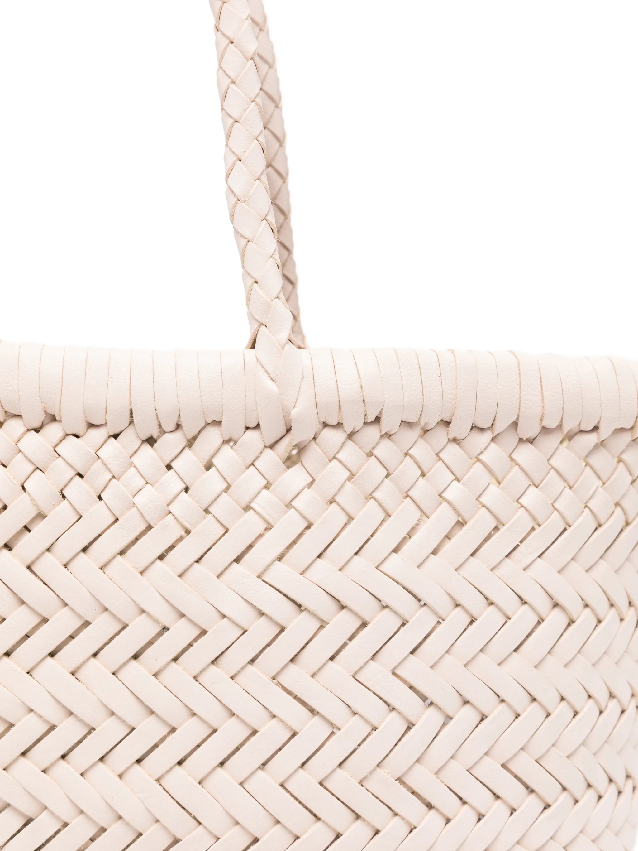 mini Flat Gora woven tote bag