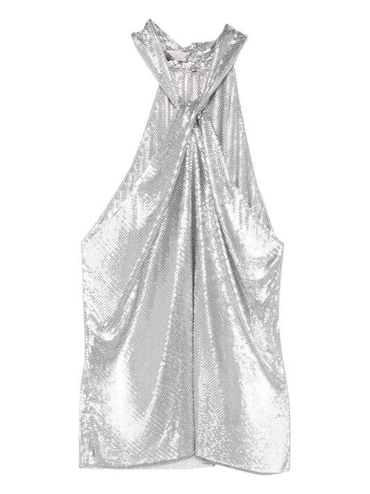 halterneck chainmail blouse