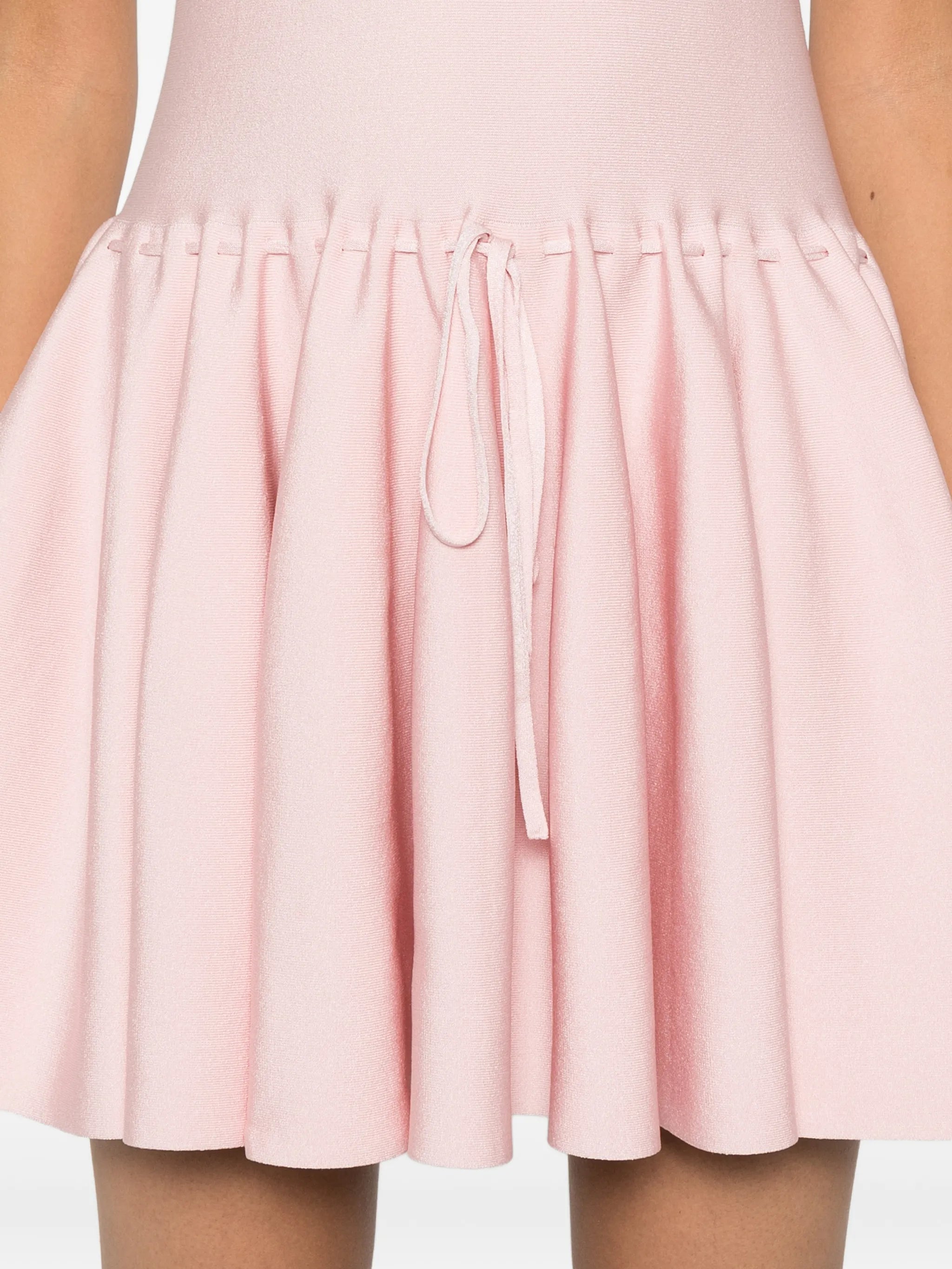 tulip knit mini dress