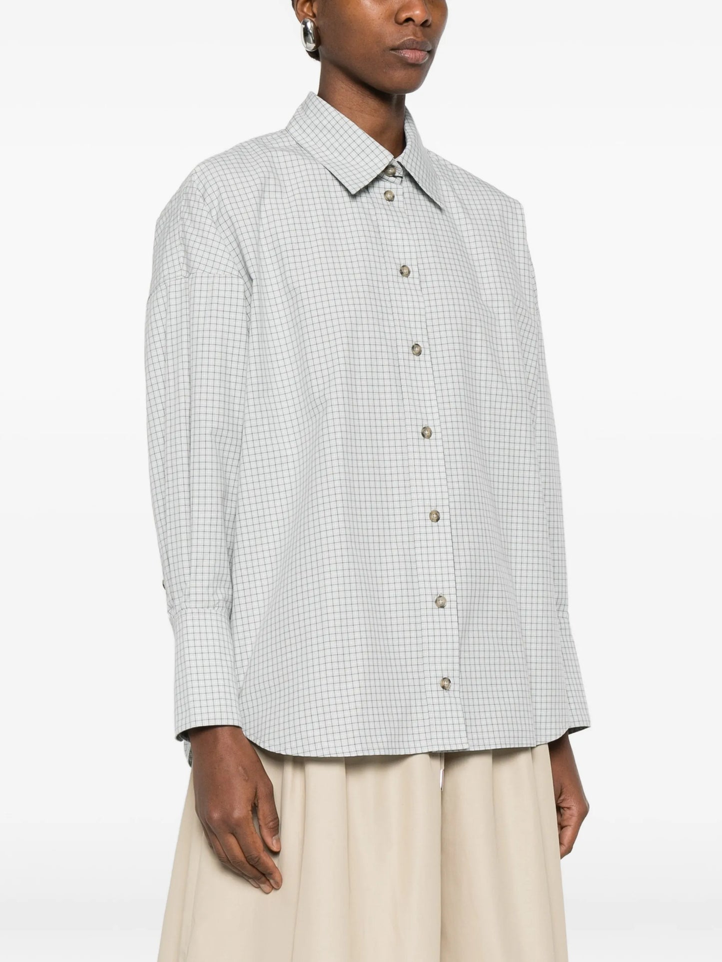 checkered boyfriend shirt