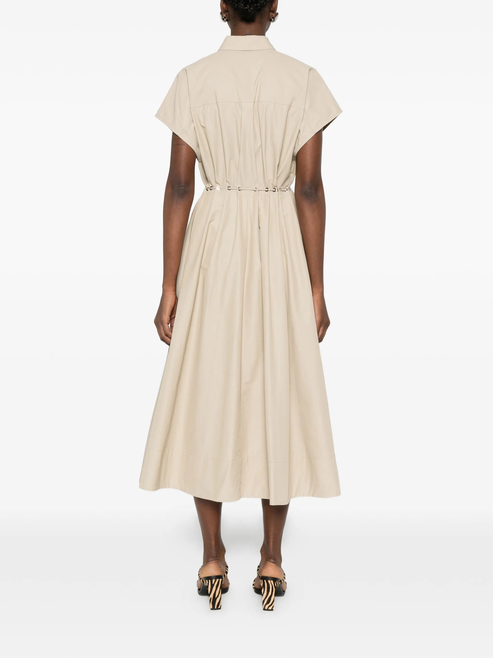 Blake eyelet waist shirt dress