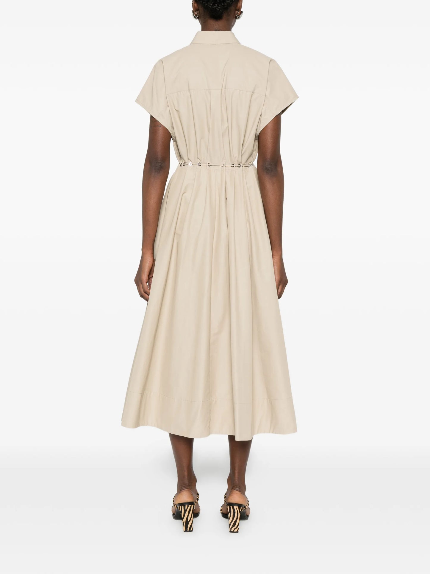 Blake eyelet waist shirt dress