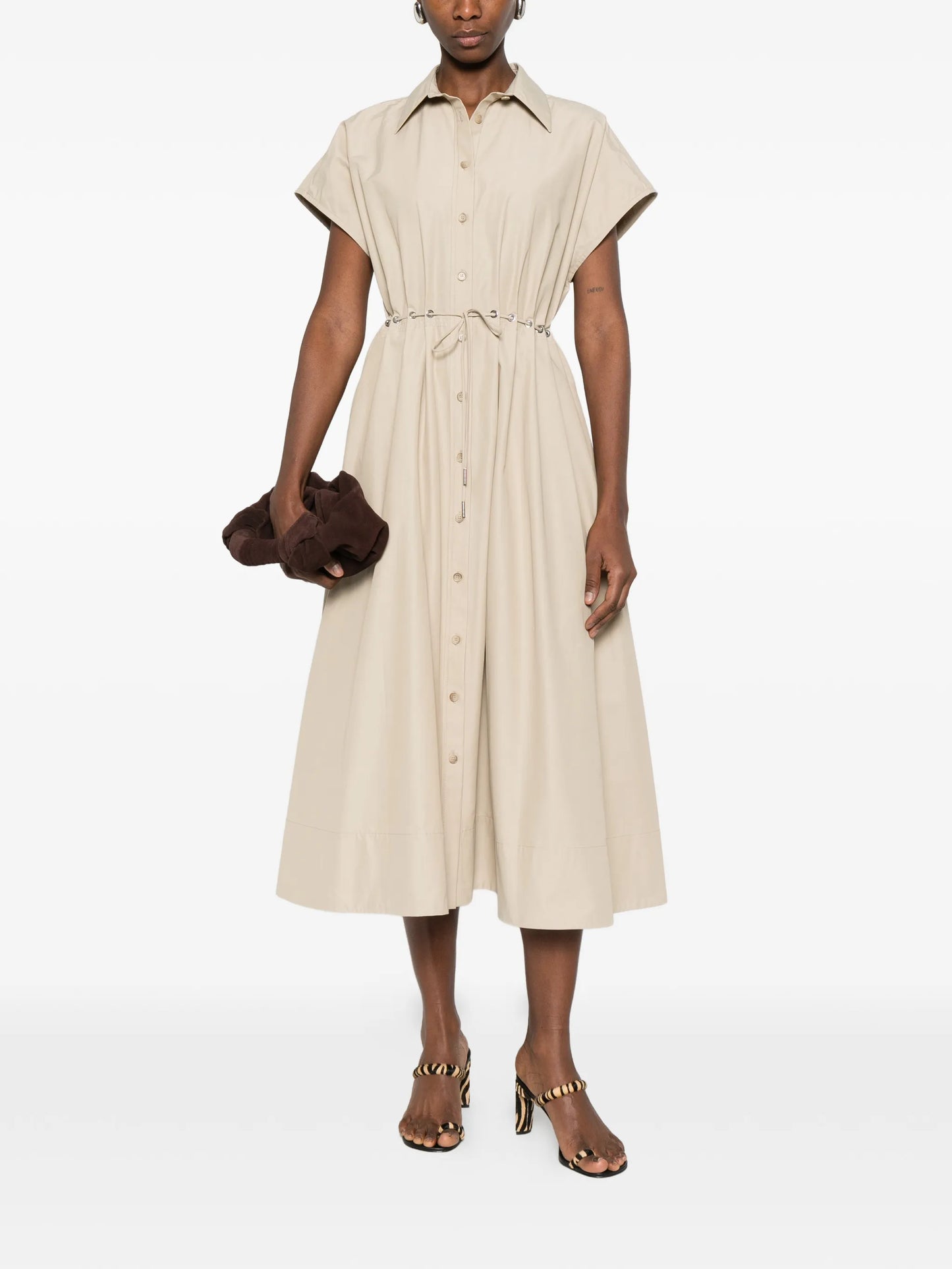 Blake eyelet waist shirt dress