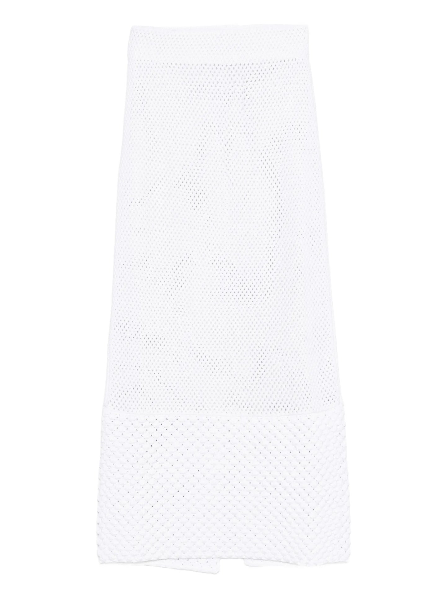 net stitch pearl trim skirt