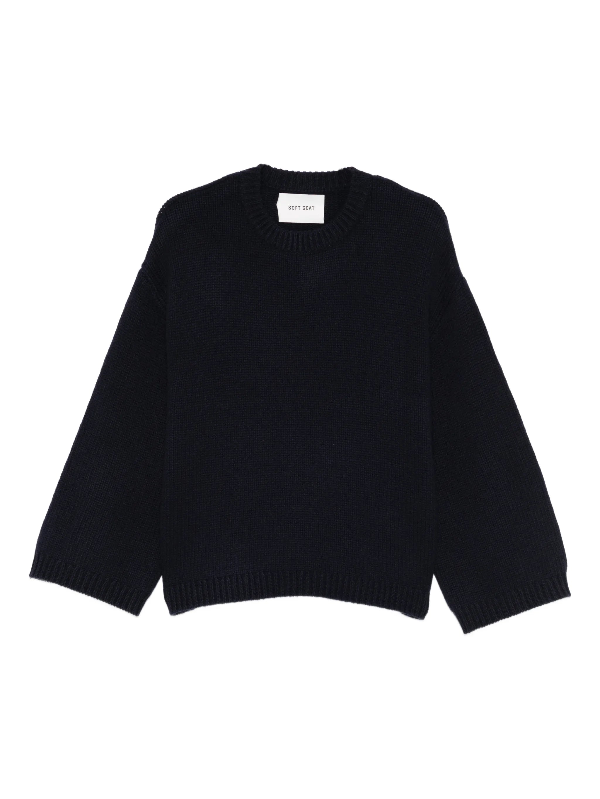 Chunky crewneck cashmere sweater