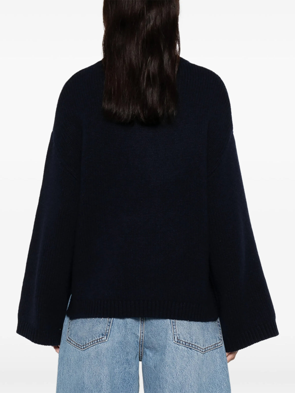 Chunky crewneck cashmere sweater