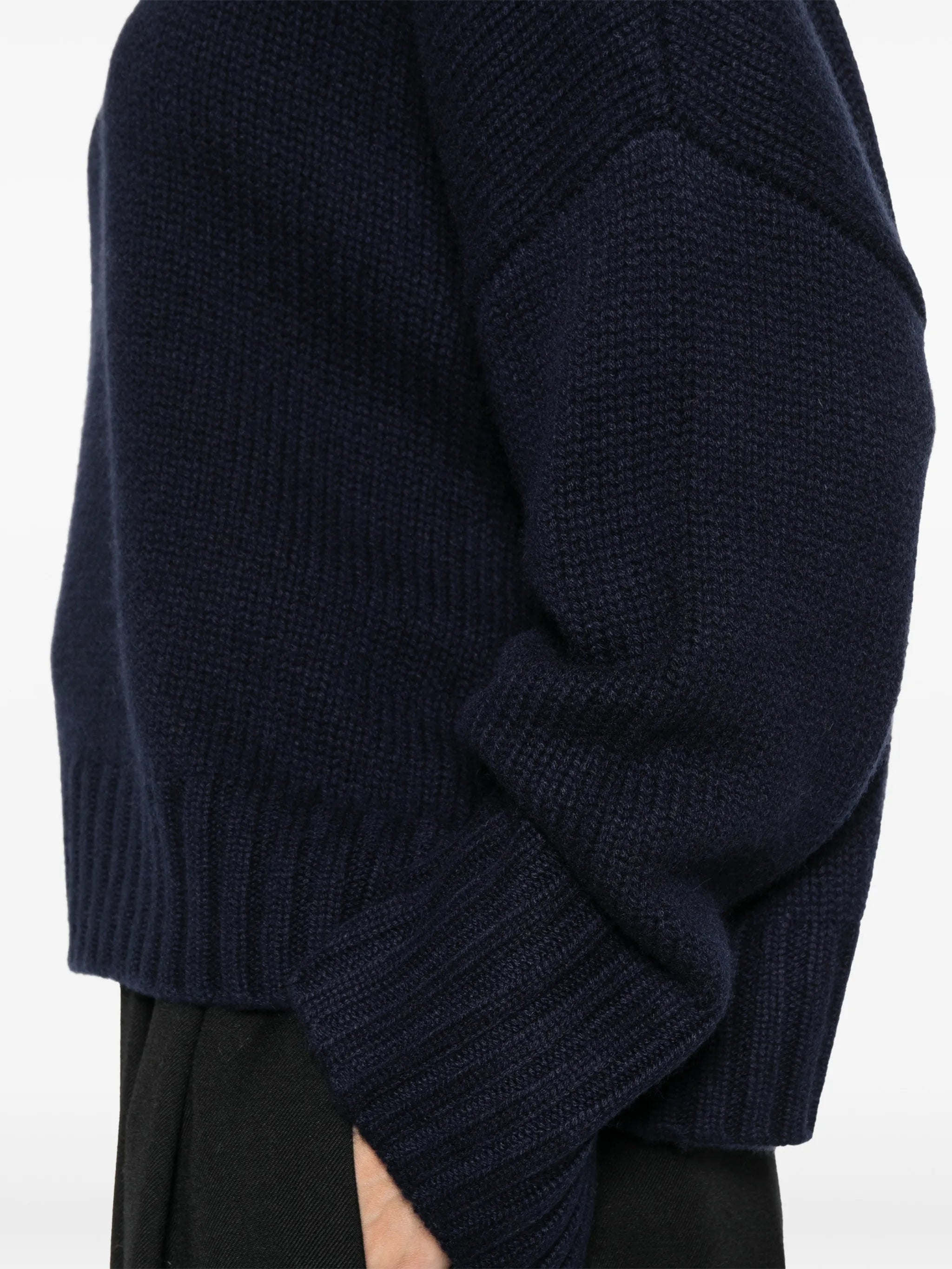 high-neck sweater