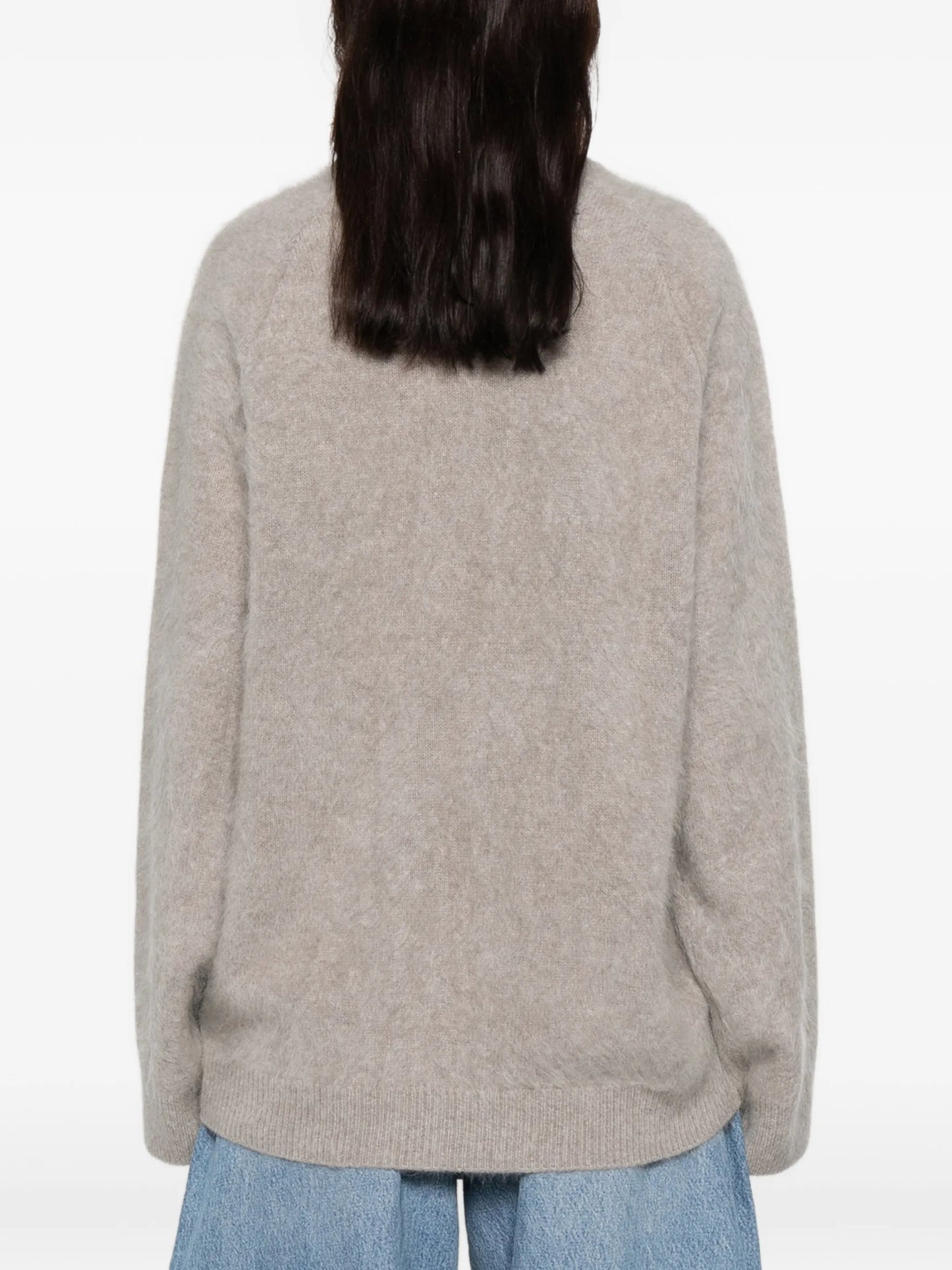 brushed v-neck sweater