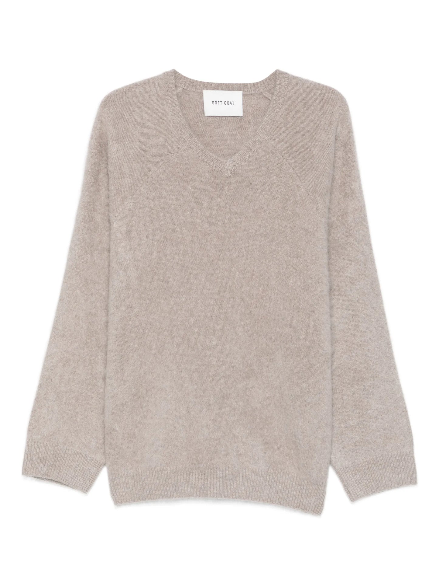 brushed v-neck sweater