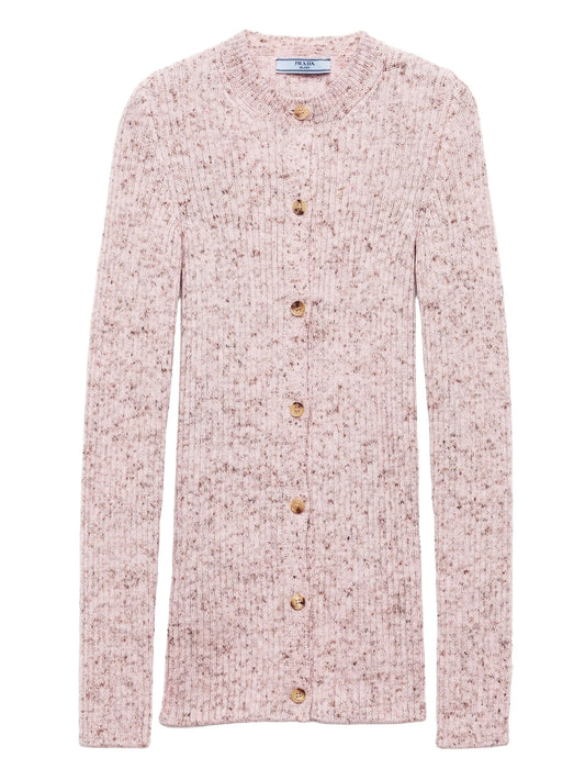rib-knit cardigan