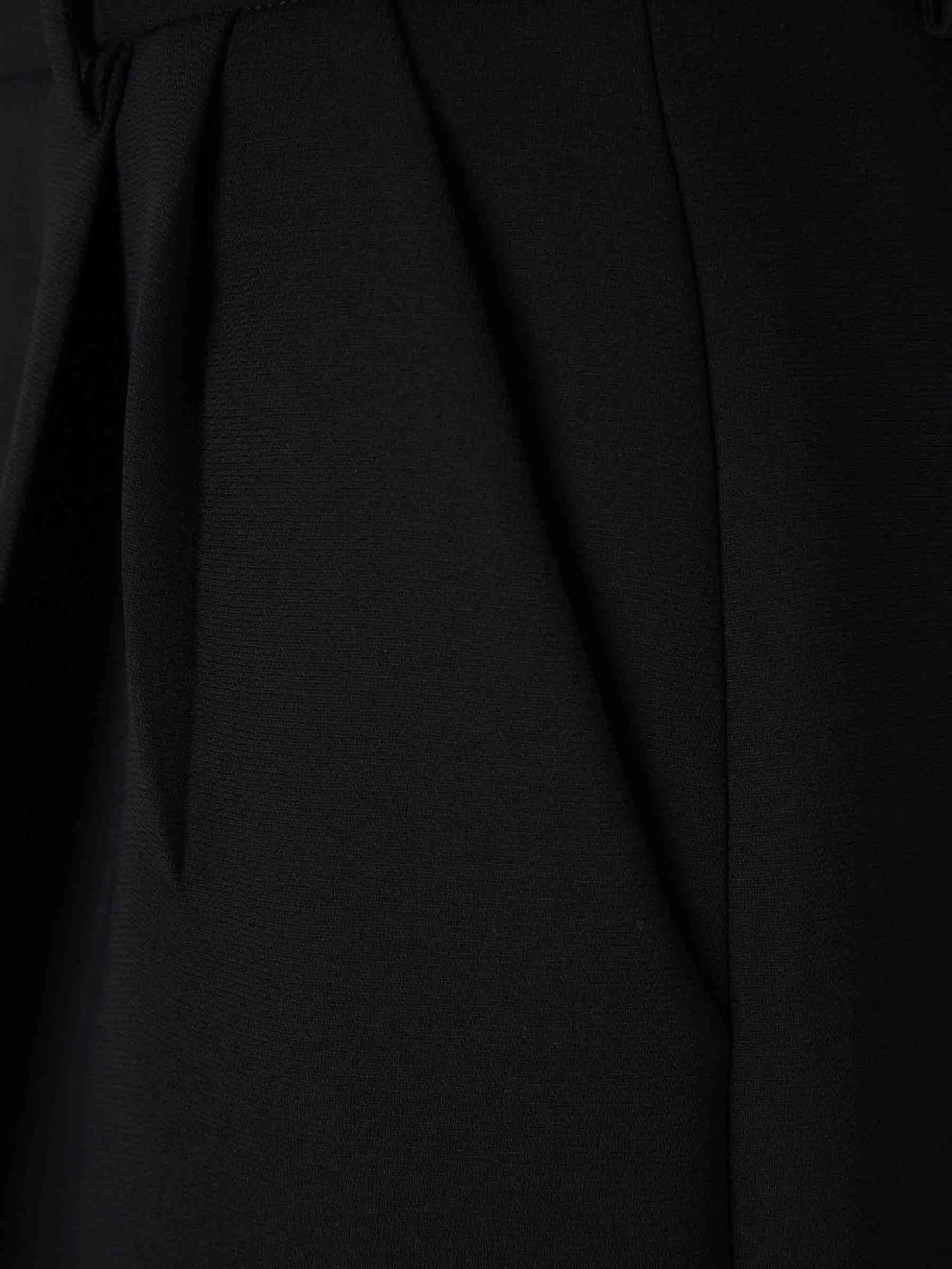 pleated high-waisted trousers