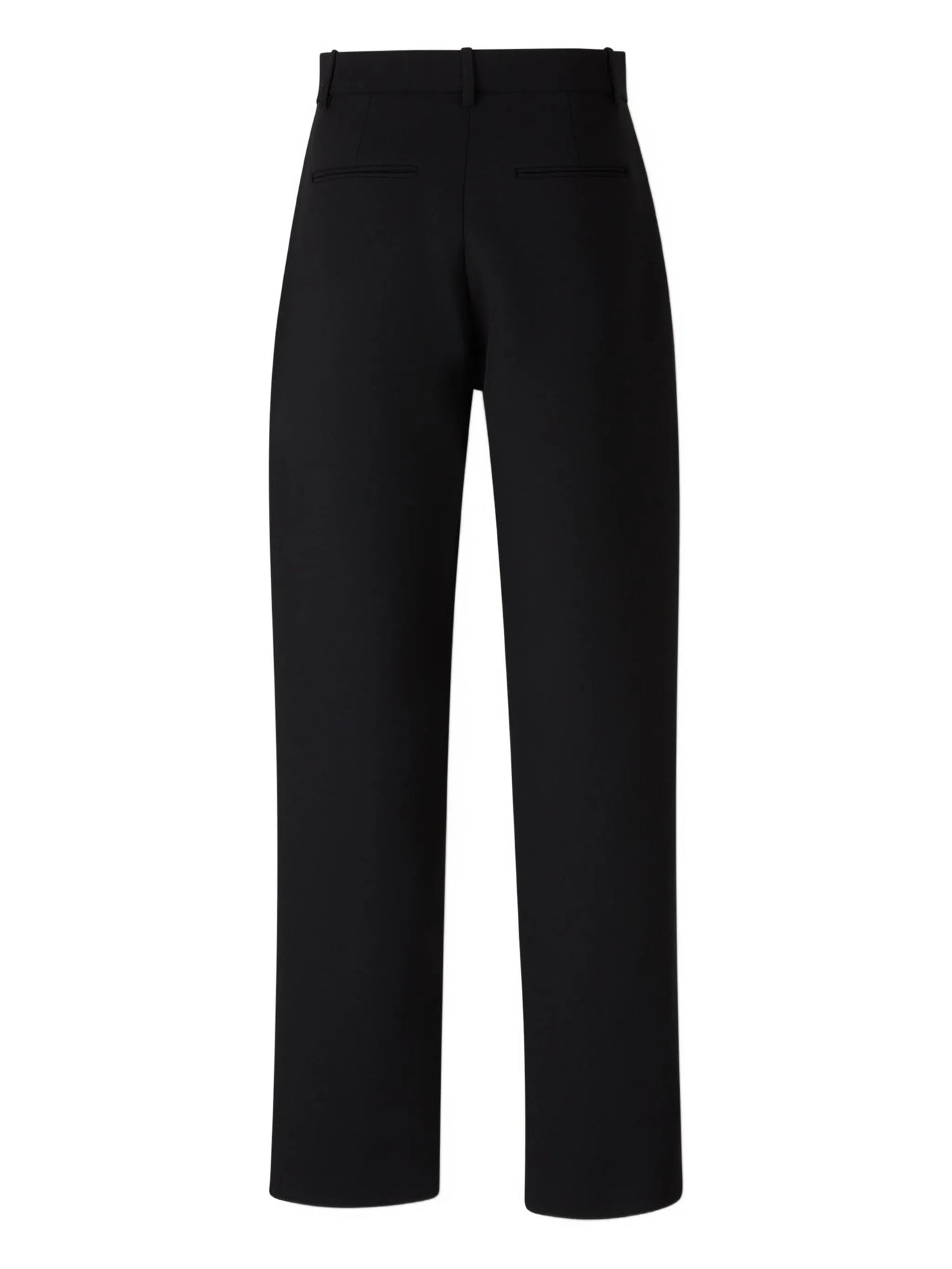 pleated high-waisted trousers