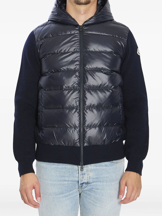 logo-patch padded jacket