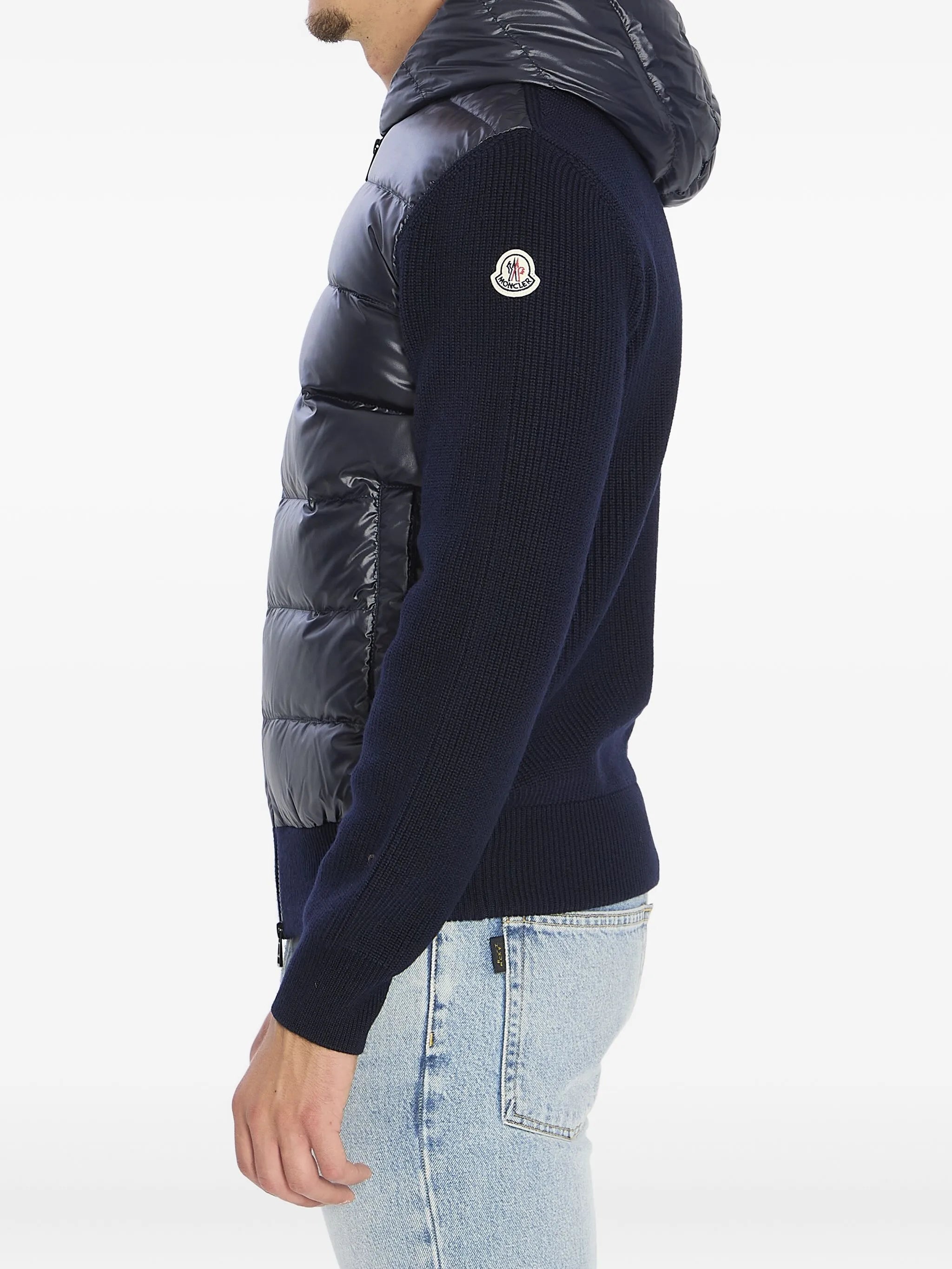 logo-patch padded jacket