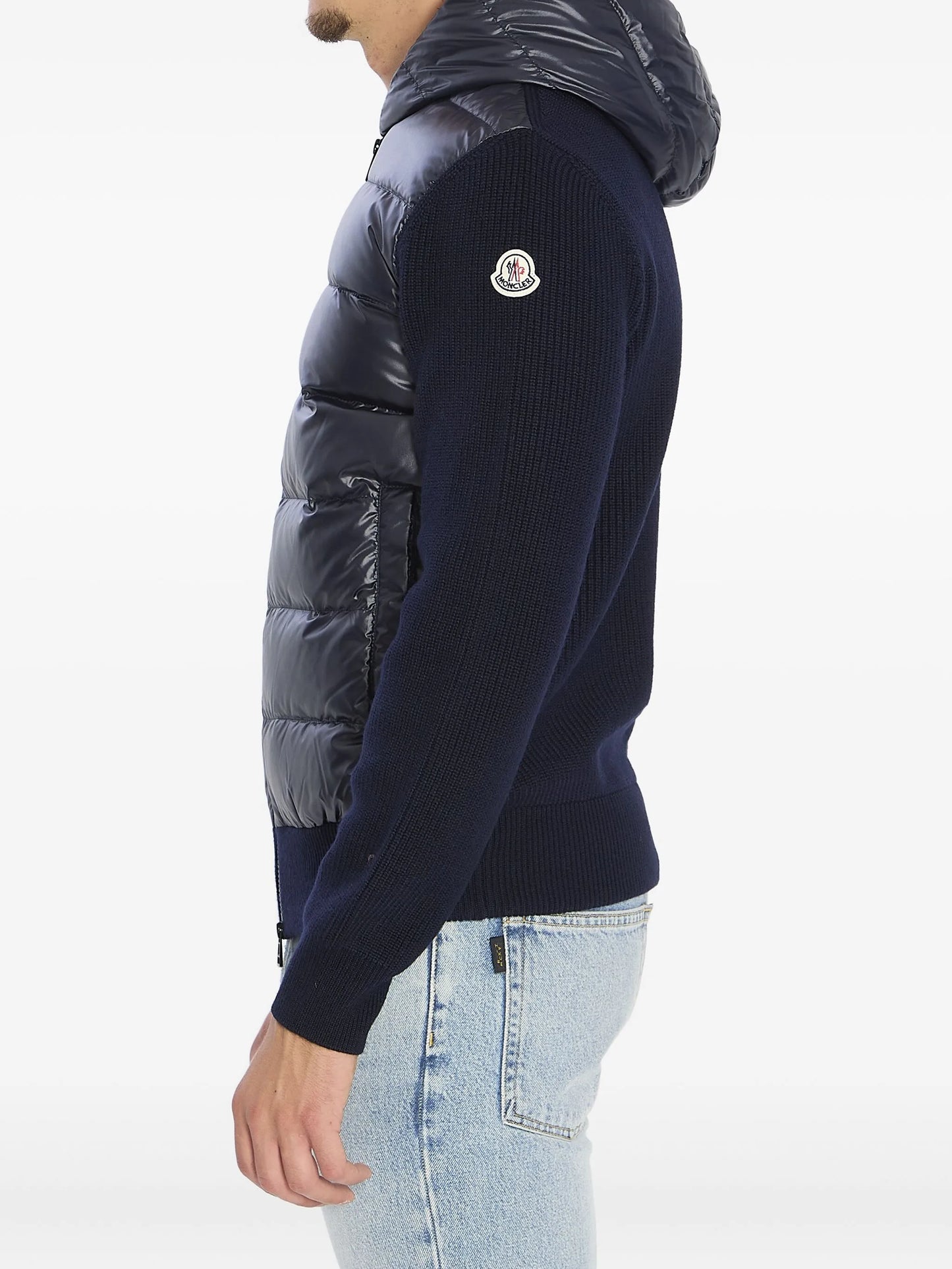 logo-patch padded jacket