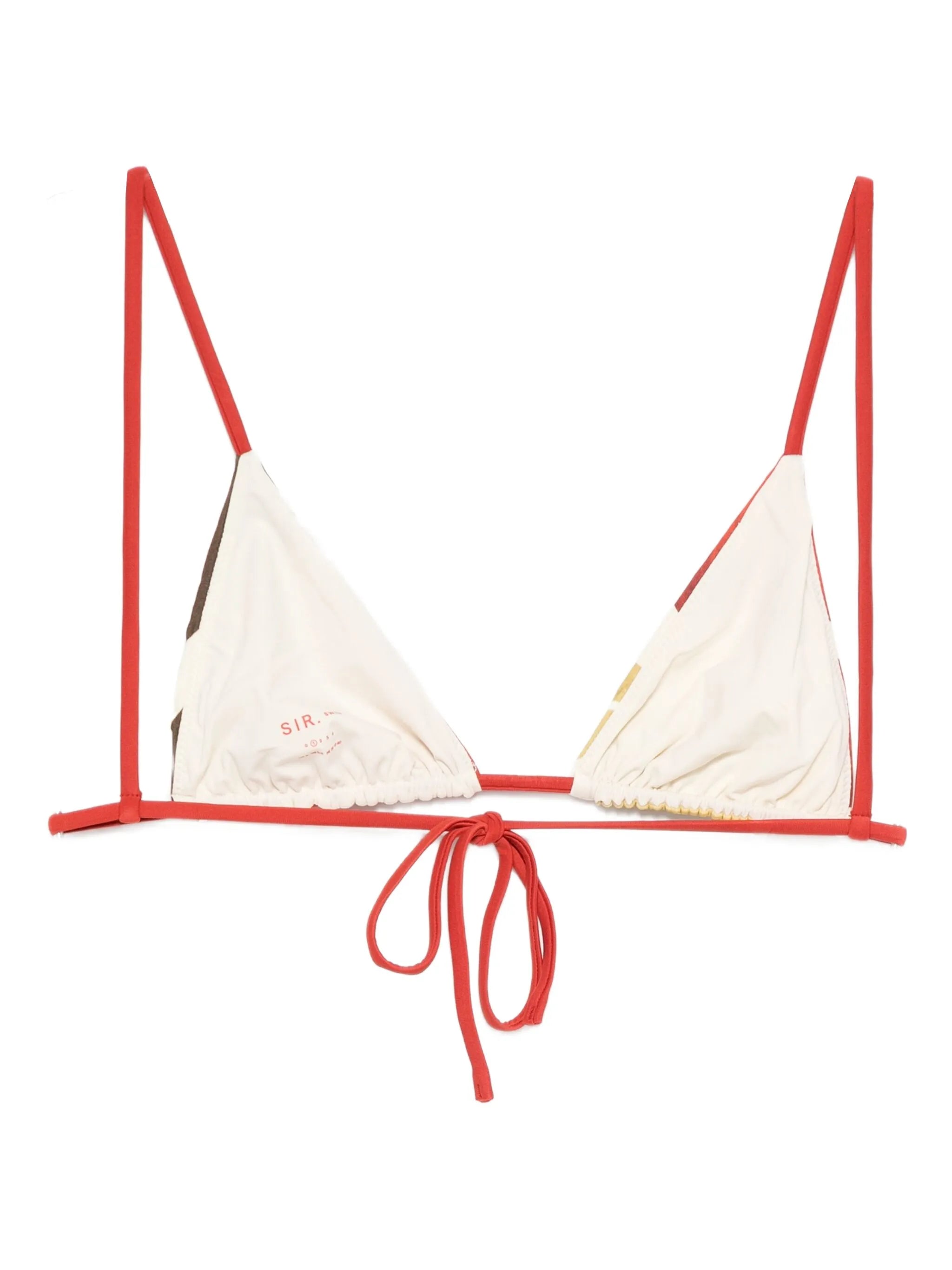 Julietta flower-print bikini top