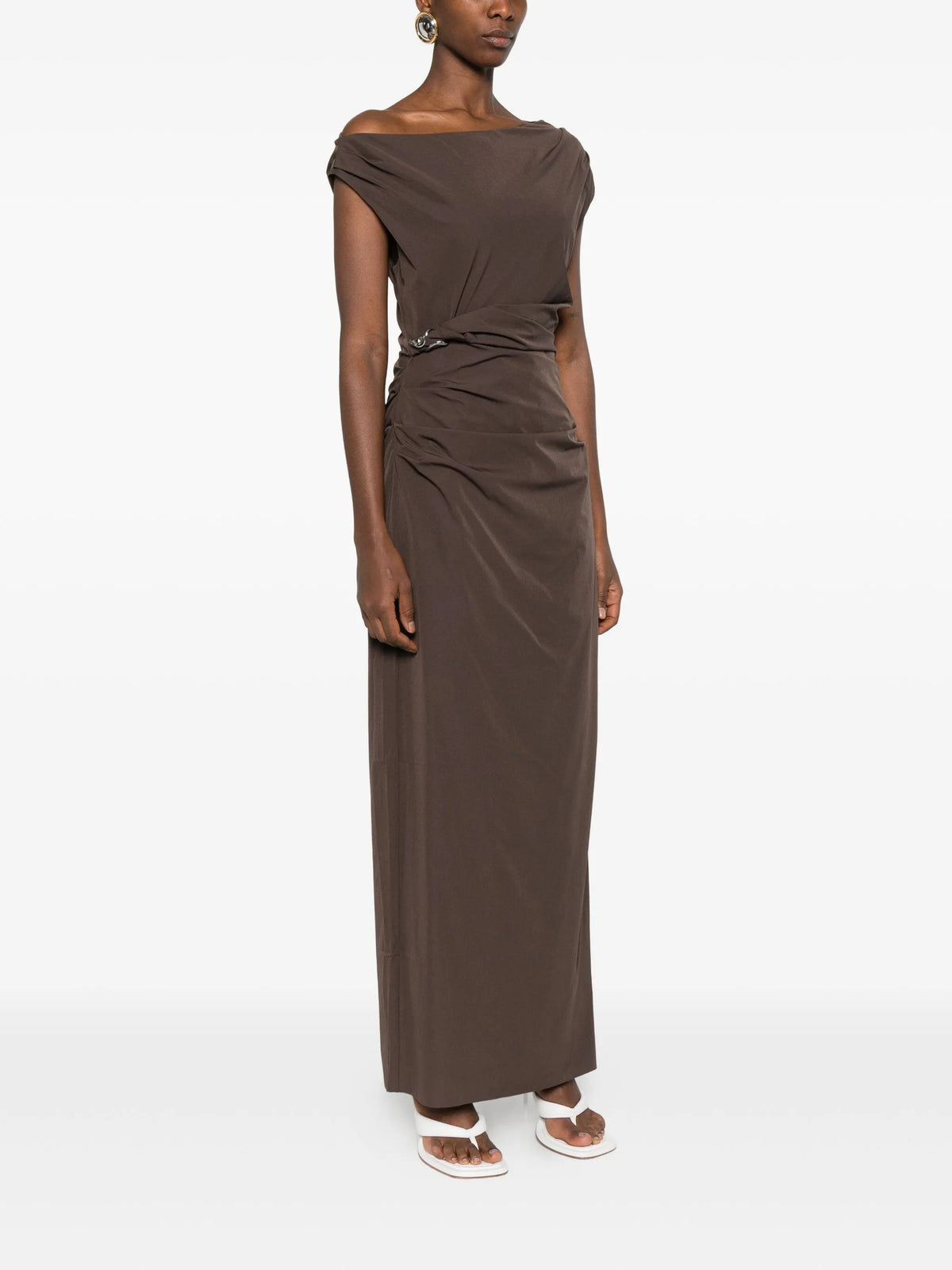 Sol off-shoulder gown