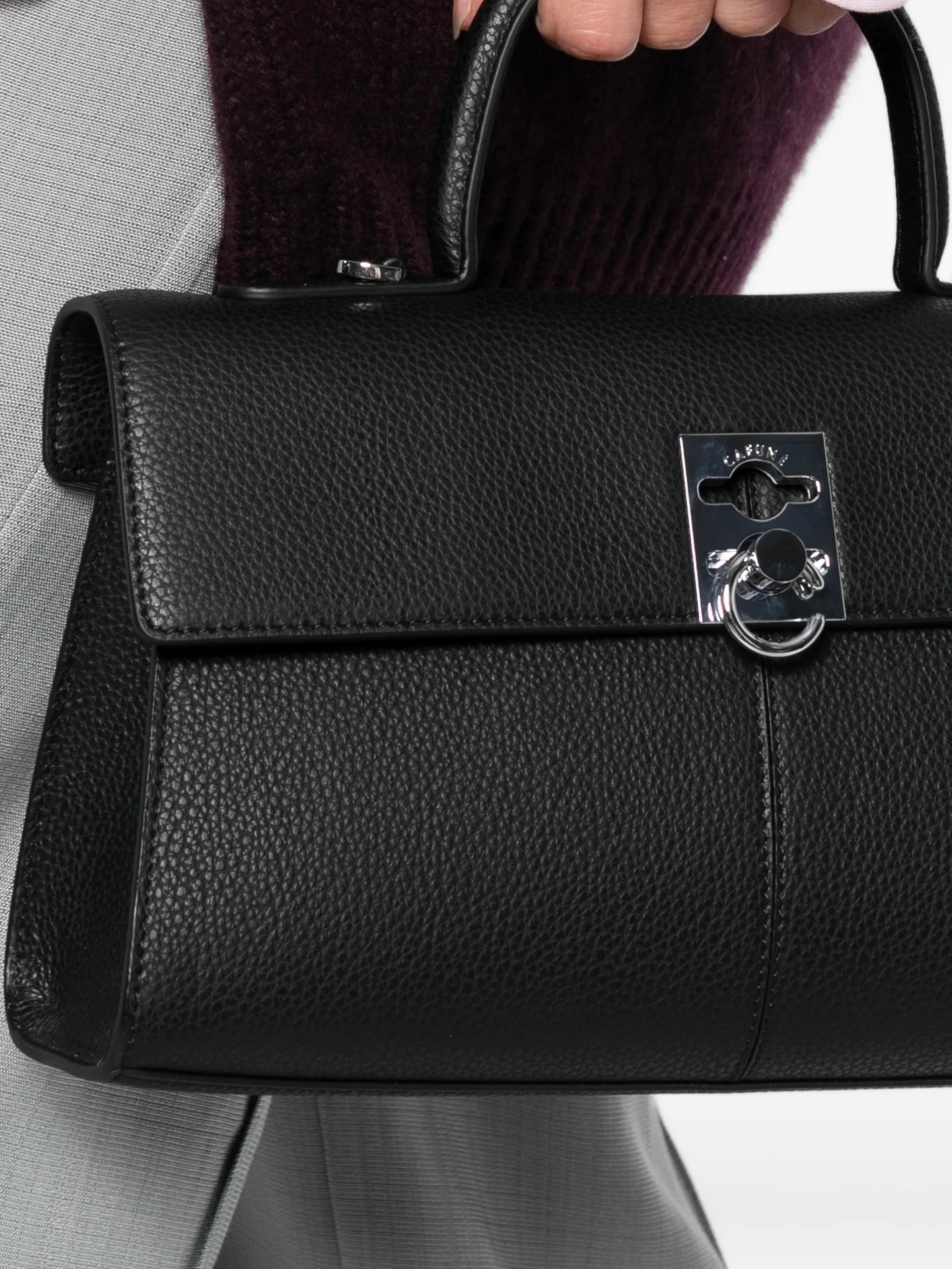 Medium Stance grain leather crossbody bag