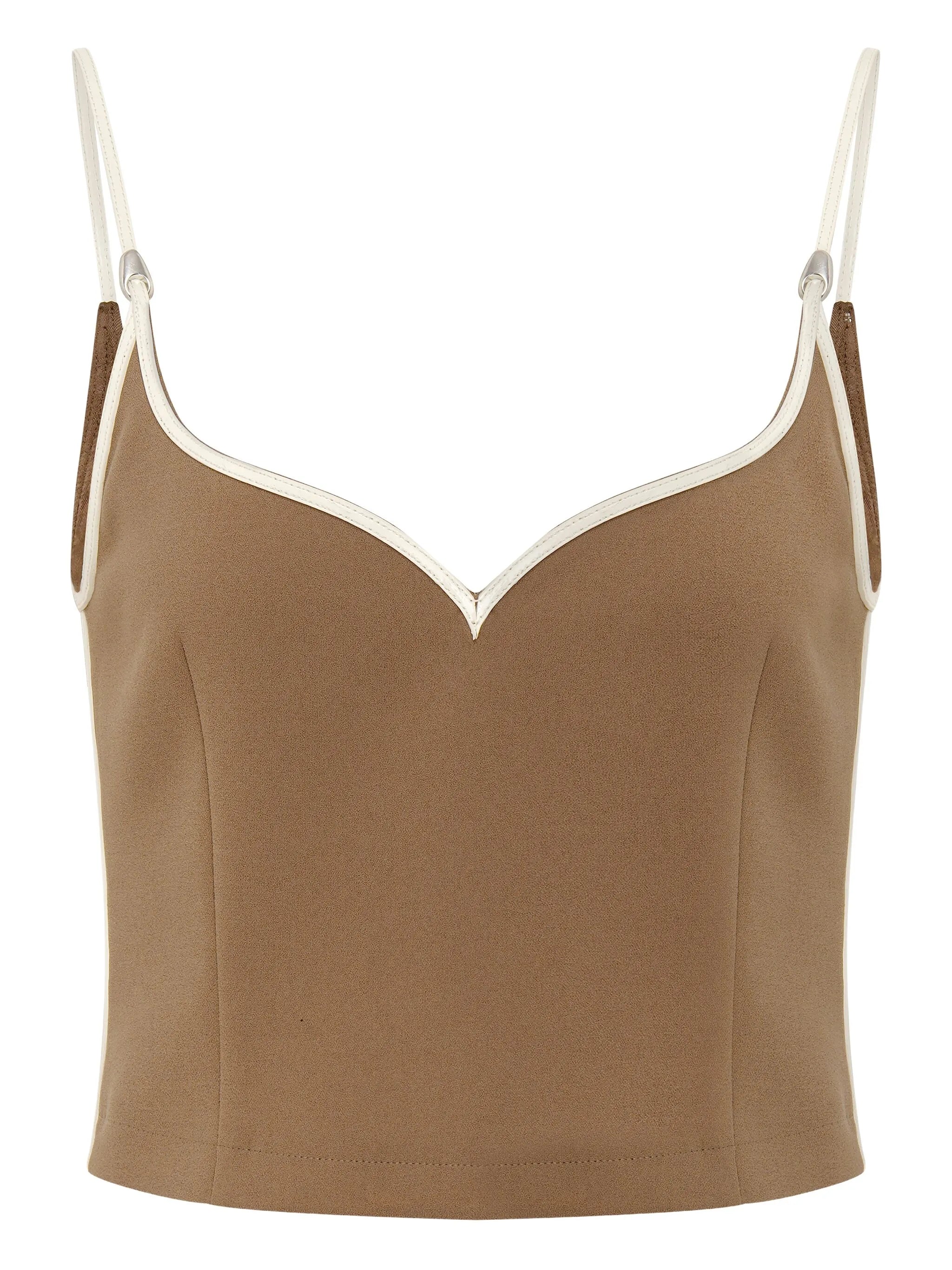 Heart trim-detail top