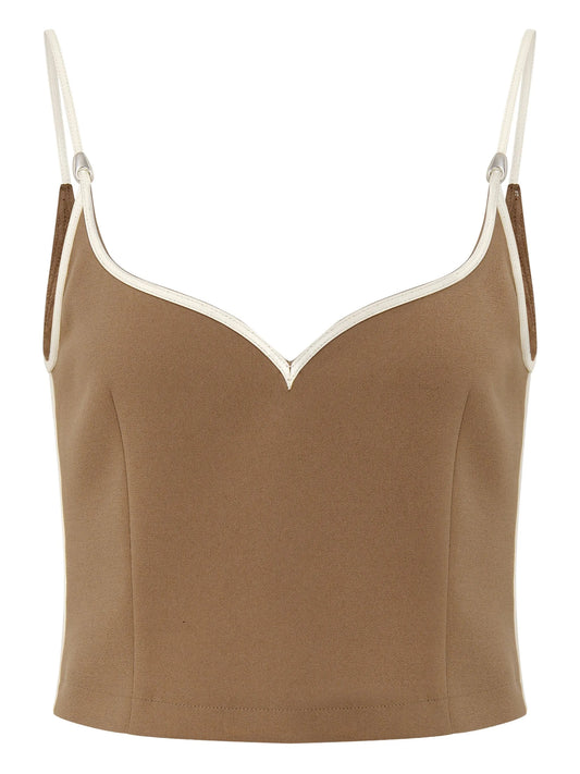 Heart trim-detail top