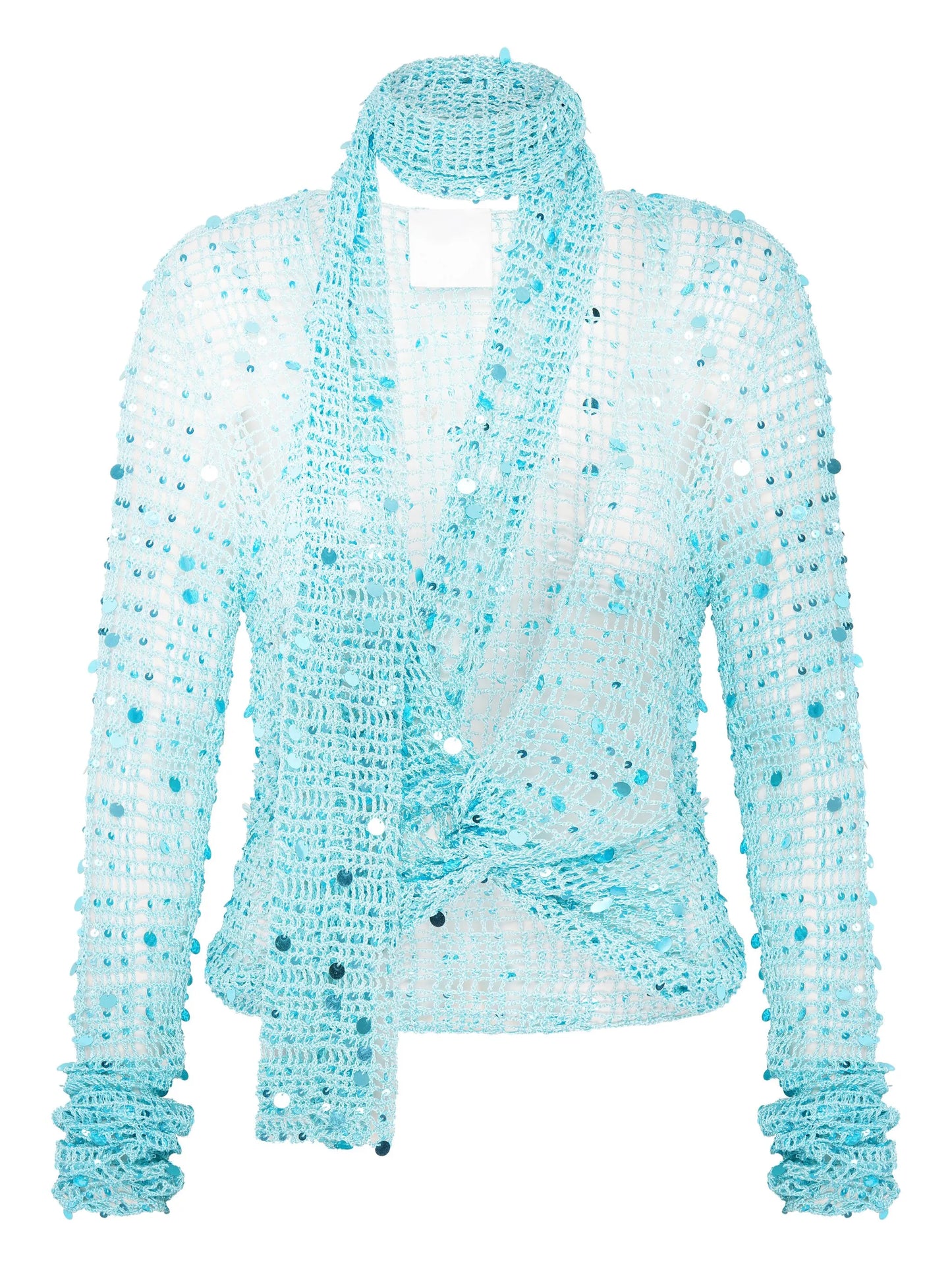 Diana crochet sequin top